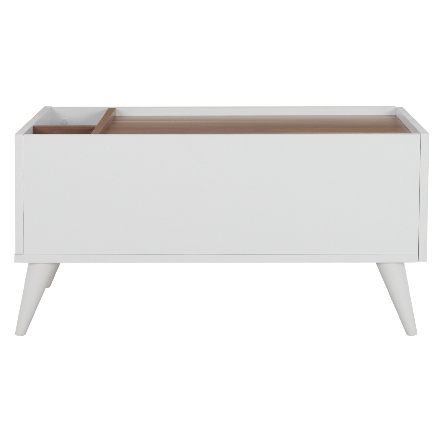 ΤΡΑΠΕΖΙ ΣΑΛΟΝΙΟΥ CARMELO ΛΕΥΚΟ-ΚΑΡΥΔΙ 90x55,5x45 εκ. 3