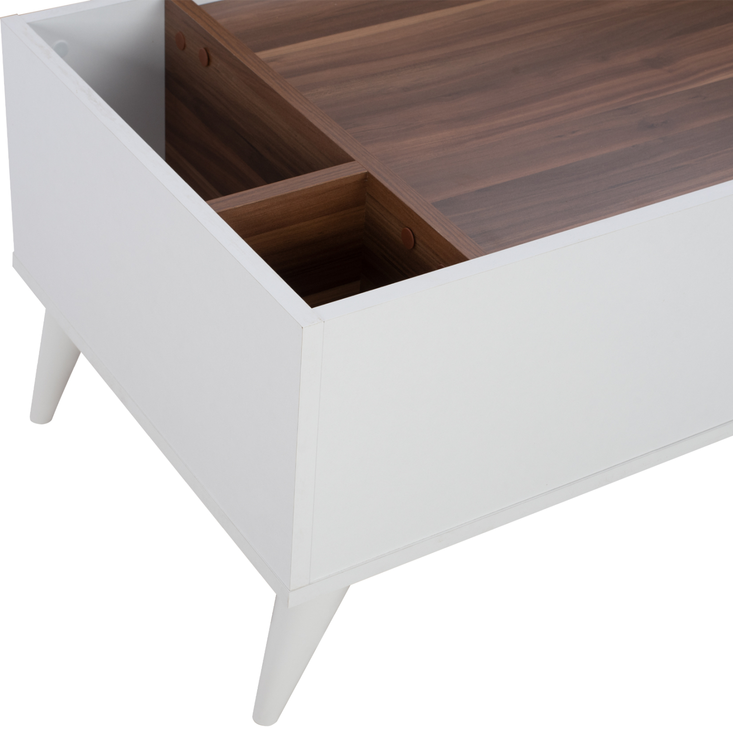 ΤΡΑΠΕΖΙ ΣΑΛΟΝΙΟΥ CARMELO ΛΕΥΚΟ-ΚΑΡΥΔΙ 90x55,5x45 εκ. 4