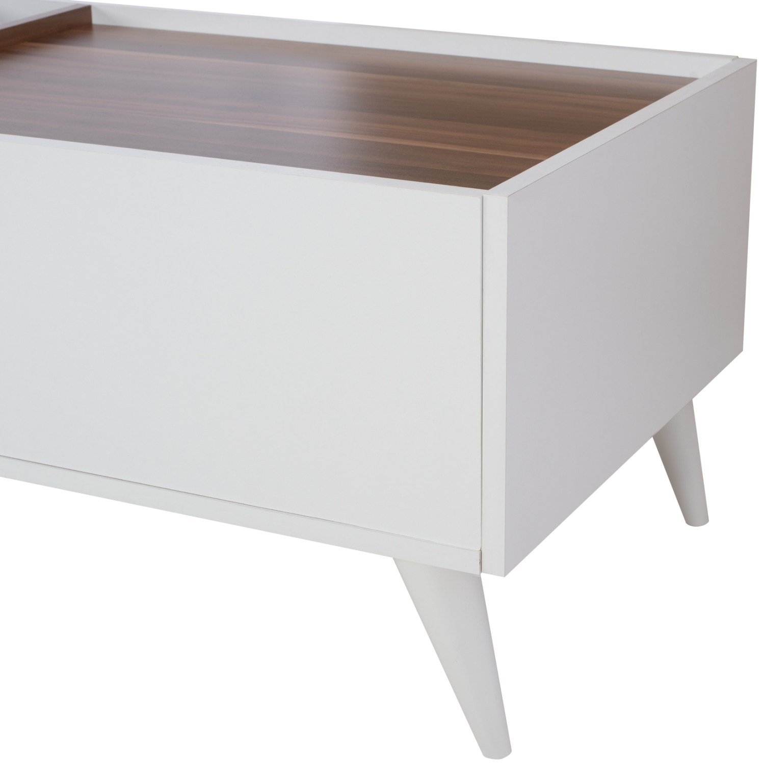 ΤΡΑΠΕΖΙ ΣΑΛΟΝΙΟΥ CARMELO ΛΕΥΚΟ-ΚΑΡΥΔΙ 90x55,5x45 εκ. 5