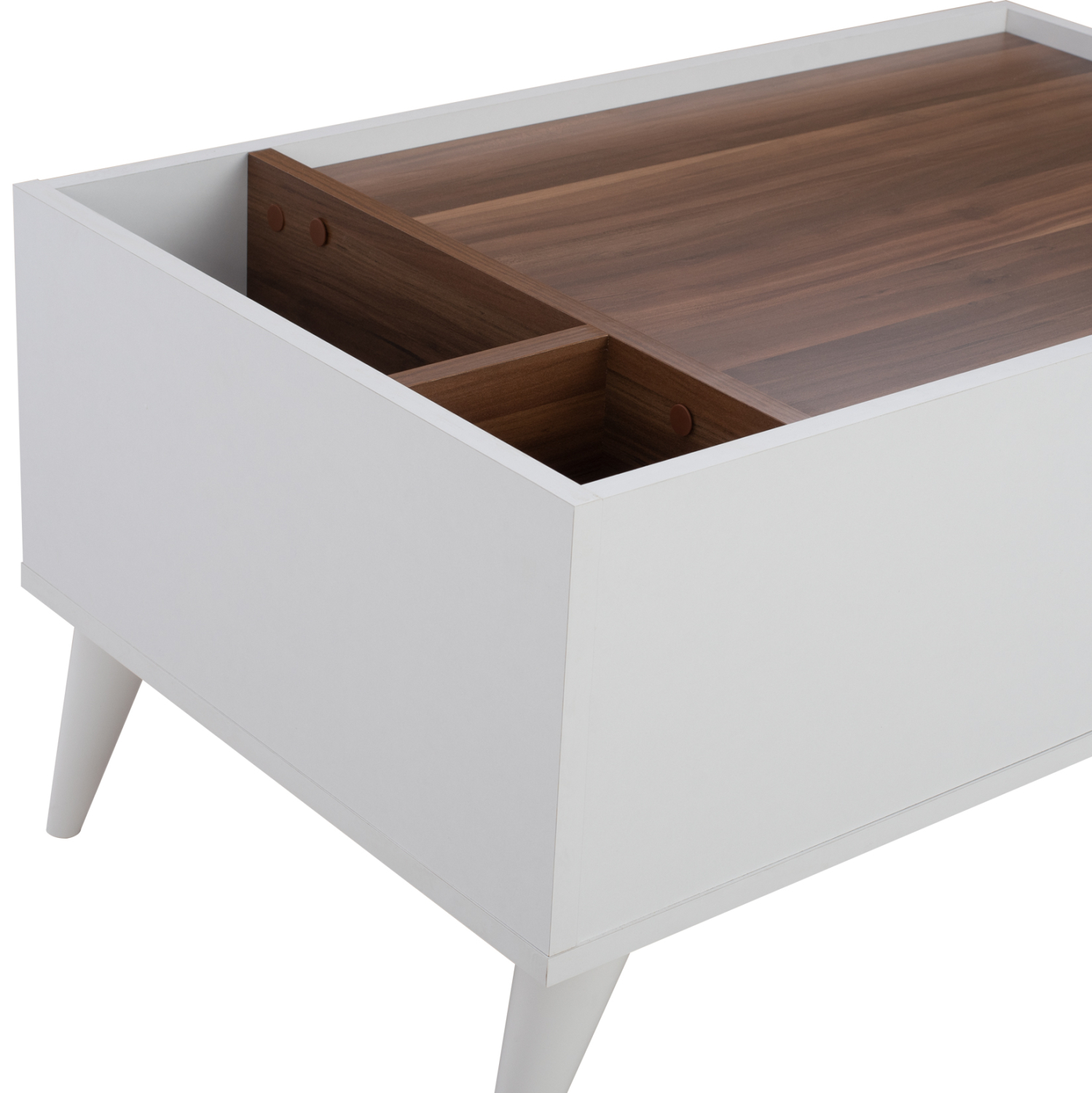 ΤΡΑΠΕΖΙ ΣΑΛΟΝΙΟΥ CARMELO ΛΕΥΚΟ-ΚΑΡΥΔΙ 90x55,5x45 εκ. 7