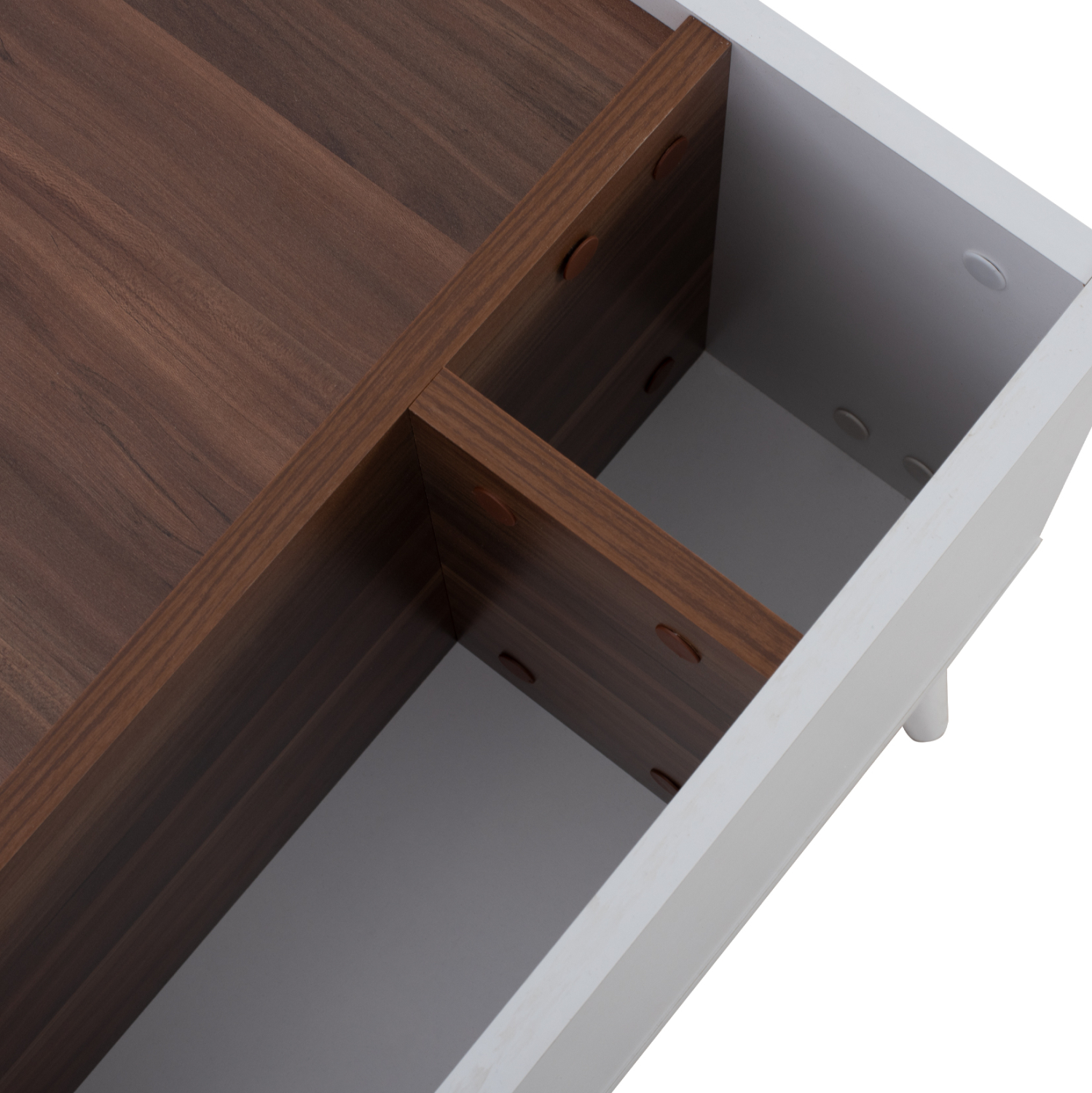 ΤΡΑΠΕΖΙ ΣΑΛΟΝΙΟΥ CARMELO ΛΕΥΚΟ-ΚΑΡΥΔΙ 90x55,5x45 εκ. 8