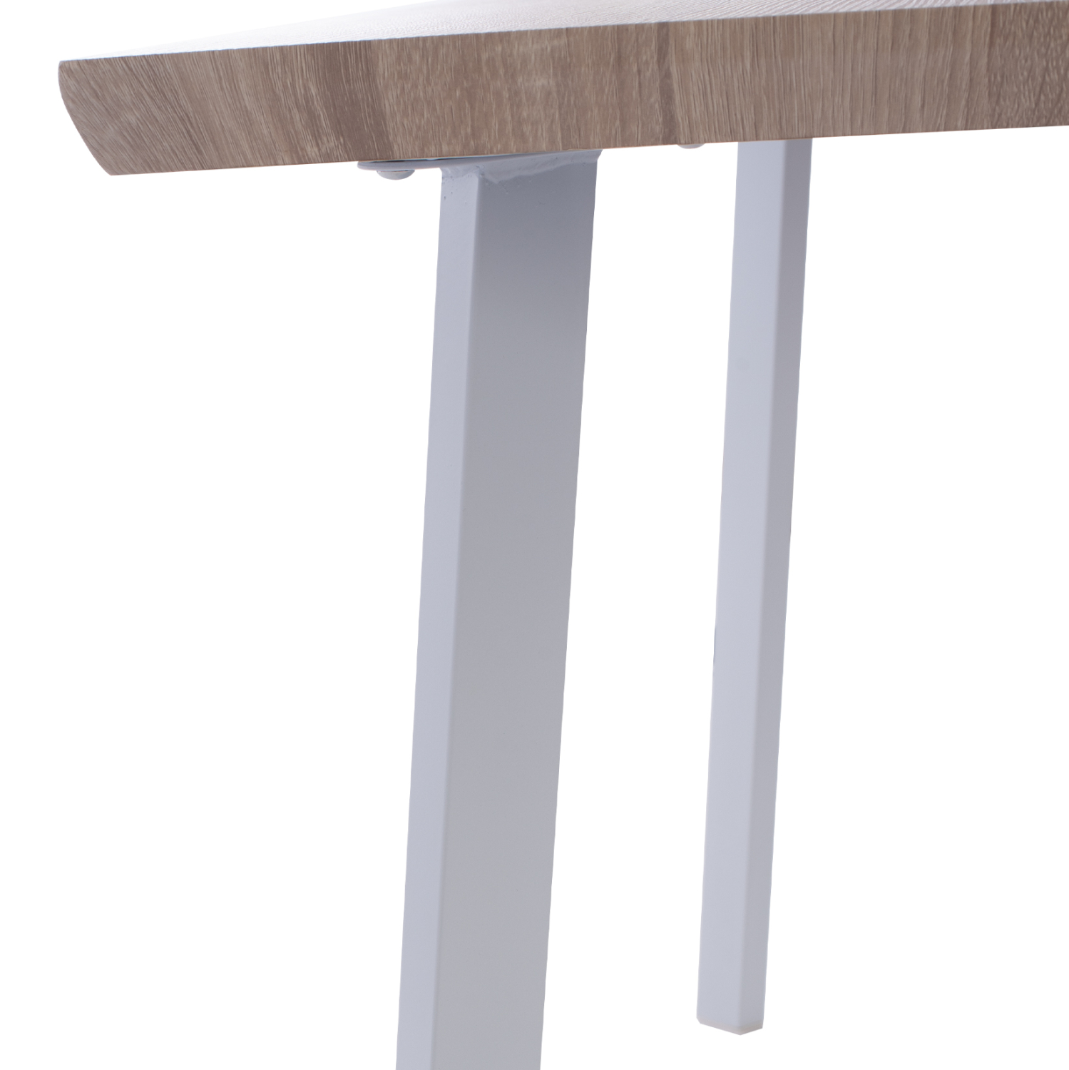 ΤΡΑΠΕΖΙ ΤΡΑΠΕΖΑΡΙΑΣ OFIRA 140X80 SONAMA ΜΕ ΛΕΥΚΑ ΠΟΔΙΑ 7