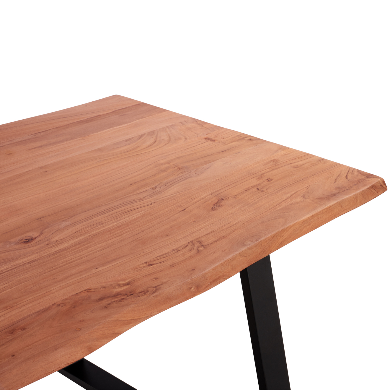 ΤΡΑΠΕΖΙ ΤΡΑΠΕΖΑΡΙΑΣ SOFIA SLIM ΑΠΟ ΜΑΣΙΦ ΞΥΛΟ ΑΚΑΚΙΑΣ 200x100x77Υ εκ. 4