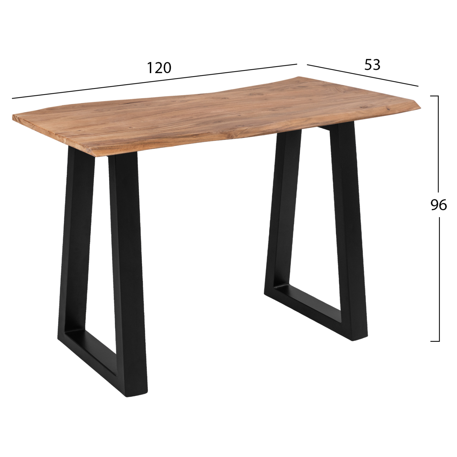 ΤΡΑΠΕΖΙ ΚΟΝΣΟΛΑ SOFIA SLIM ΜΑΣΙΦ ΞΥΛΟ ΑΚΑΚΙΑΣ ΦΥΣΙΚΟ 120x53x96Υ εκ. 2