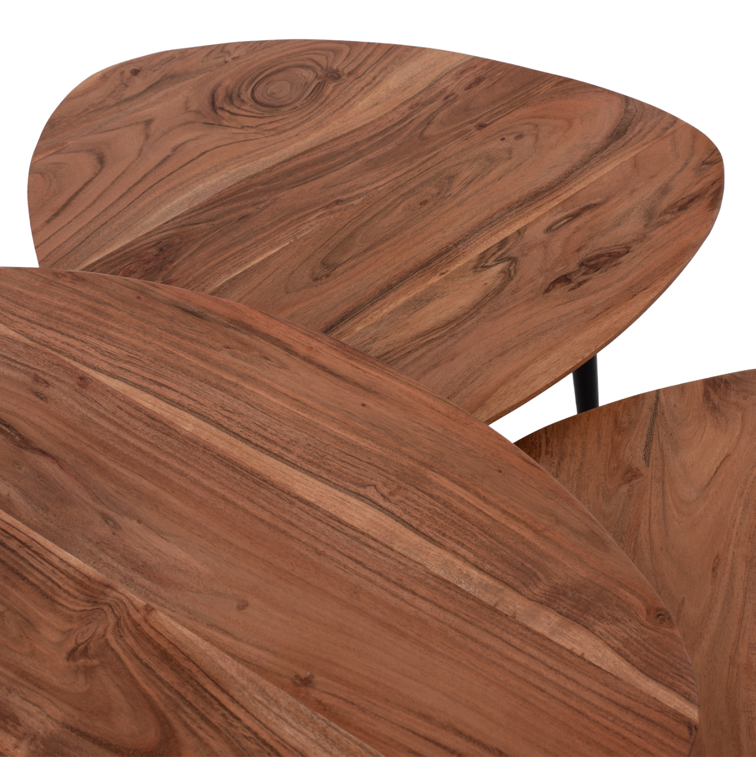 ΣΕΤ ΖΙΓΚΟΝ EMILIANO ΑΠΟ ΜΑΣΙΦ ΞΥΛΟ ΑΚΑΚΙΑΣ ΜΕ ΜΑΥΡΑ ΠΟΔΙΑ 69,5x67x46Υ εκ. 5