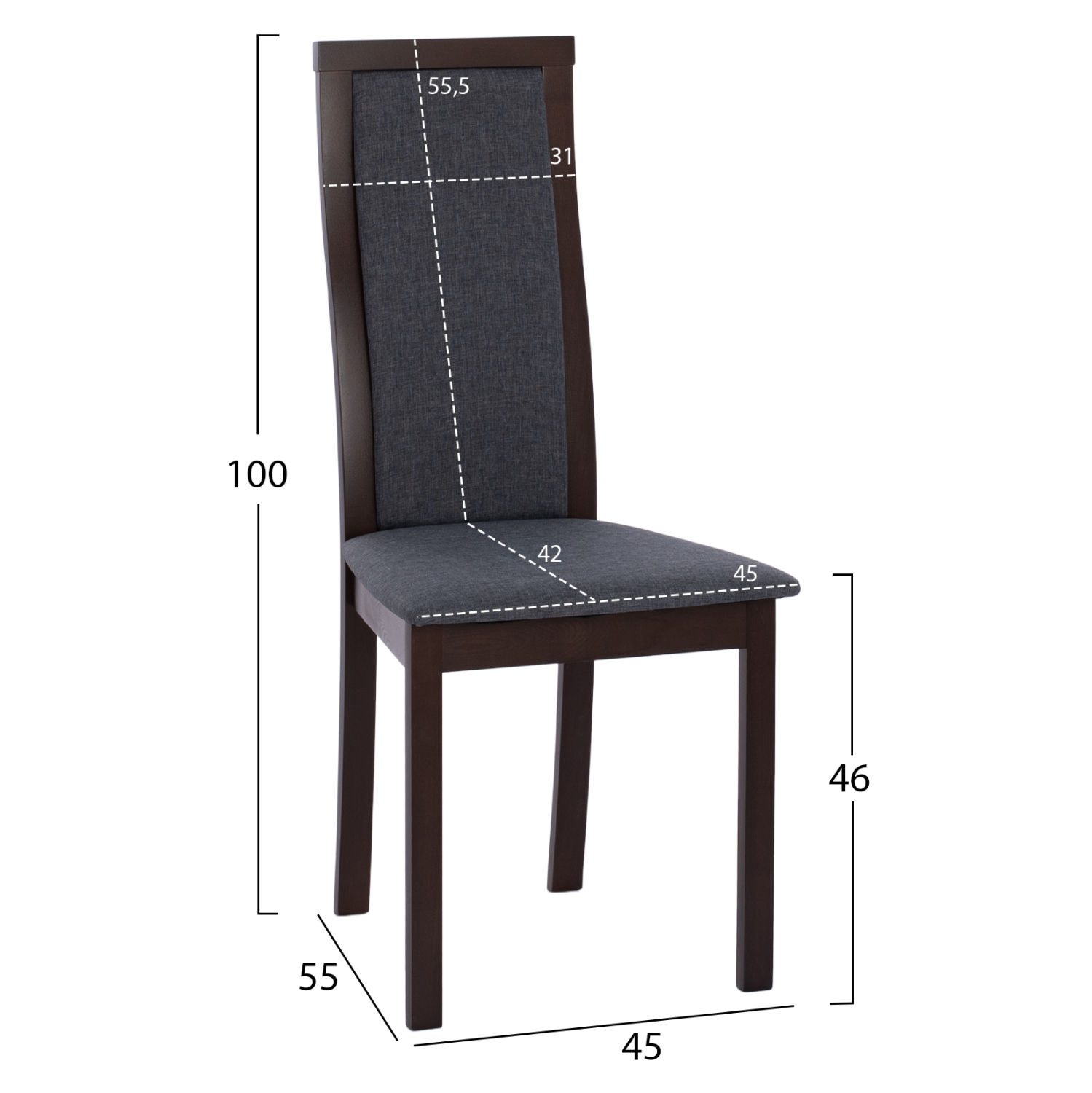 ΚΑΡΕΚΛΑ ΑΠΟ ΟΞΙΑ ΚΑΡΥΔΙ 45x55x100Υ εκ. 2