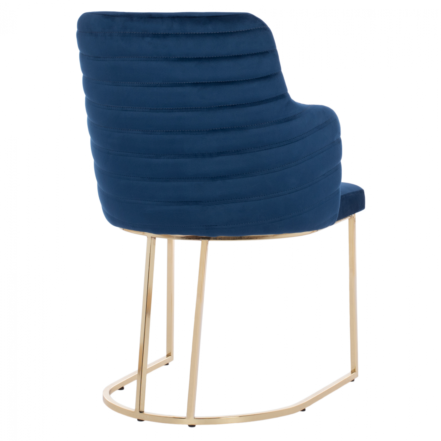 ΠΟΛΥΘΡΟΝΑ SOLANA ΑΠΟ ΜΠΛΕ ΒΕΛΟΥΔΟ ΜΕ ΜΕΤΑΛΛΙΚΑ ΧΡΥΣΑ ΠΟΔΙΑ 54x63x87Υ εκ. 5