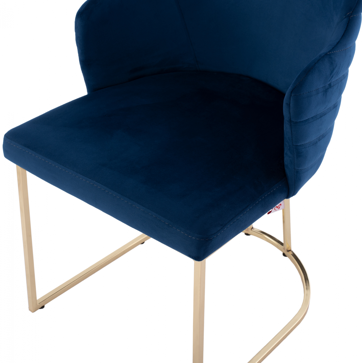 ΠΟΛΥΘΡΟΝΑ SOLANA ΑΠΟ ΜΠΛΕ ΒΕΛΟΥΔΟ ΜΕ ΜΕΤΑΛΛΙΚΑ ΧΡΥΣΑ ΠΟΔΙΑ 54x63x87Υ εκ. 8