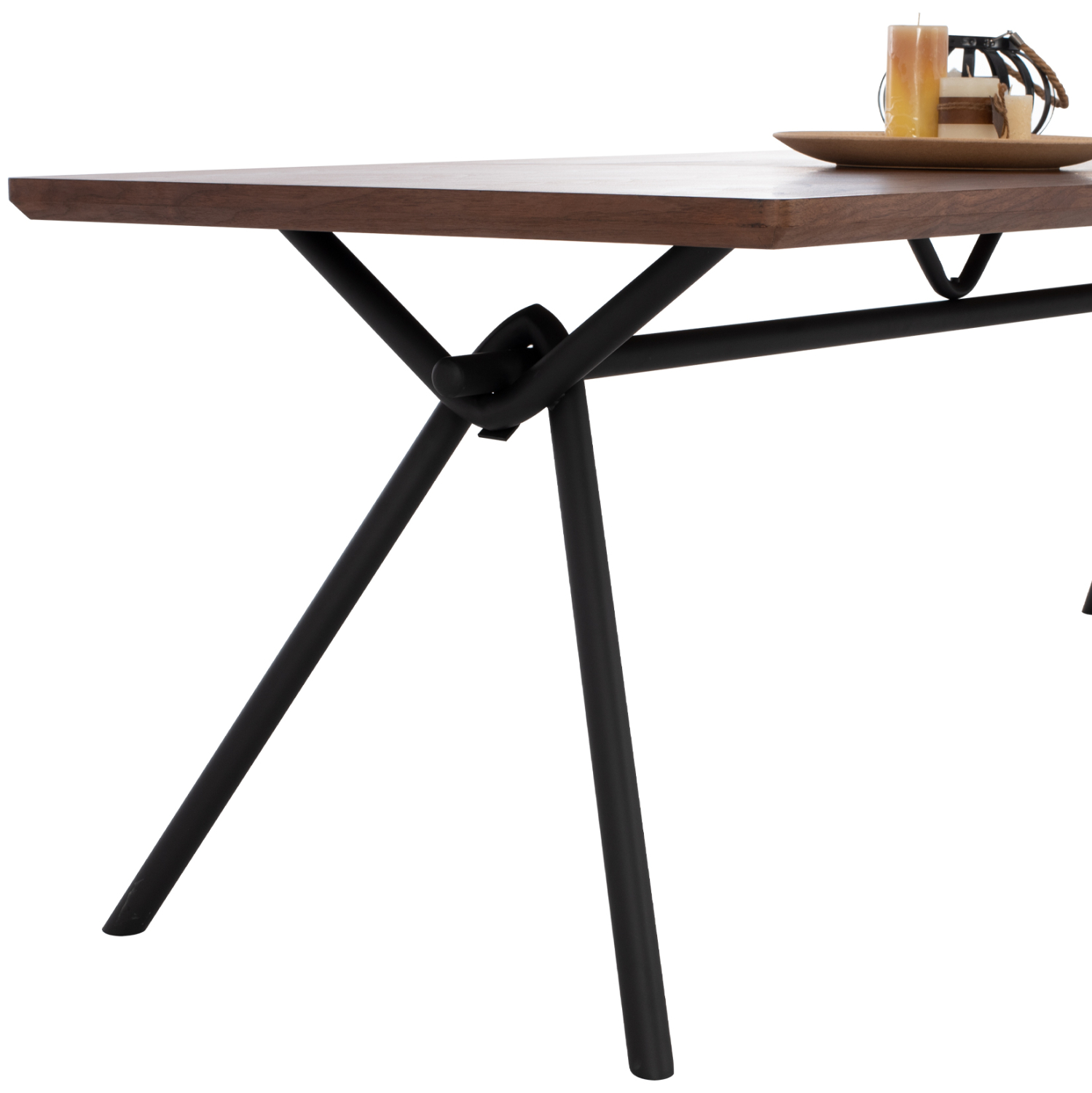 ΤΡΑΠΕΖΙ ΤΡΑΠΕΖΑΡΙΑΣ MANDY ΚΑΠΛΑΜΑΣ ΚΑΡΥΔΙΑΣ ΡΟΥΣΤΙΚ ΣΤΥΛ 220x90x75Υ εκ. 5