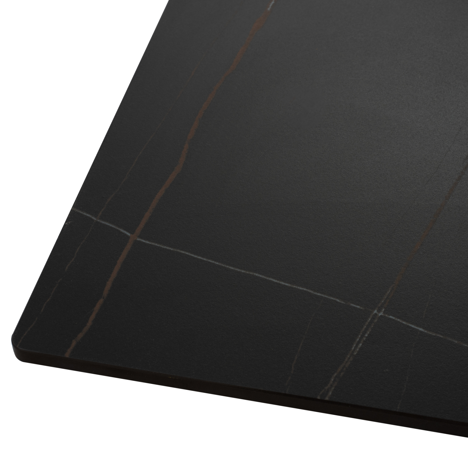 ΤΡΑΠΕΖΙ ΤΡΑΠΕΖΑΡΙΑΣ SYNTEC SINTERED STONE ΜΑΥΡΟ ΜΕΤΑΛΛΙΚΑ ΠΟΔΙΑ 160x90x75Y εκ. 5