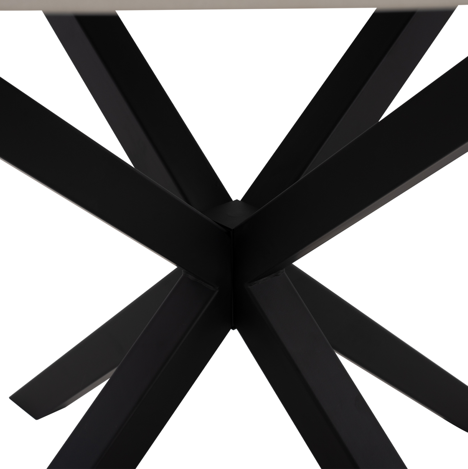 ΤΡΑΠΕΖΙ ΤΡΑΠΕΖΑΡΙΑΣ ΣΤΡΟΓΓΥΛΟ SYNTEC SINTERED STONE ΛΕΥΚΟ ΜΕΤΑΛ.ΠΟΔΙΑ Φ115x75Y εκ. 5