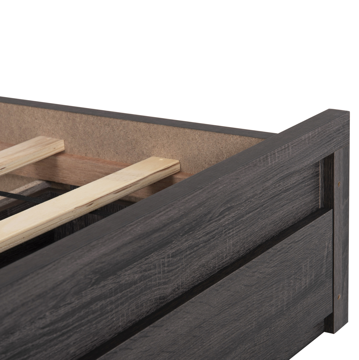 ΚΡΕΒΑΤΙ ΜΕΛΑΜΙΝΗΣ CAPRI ΜΕ 2 ΣΥΡΤΑΡΙΑ ΑΝΘΡΑΚΙ ΓΙΑ ΣΤΡΩΜΑ 150x200εκ. 10