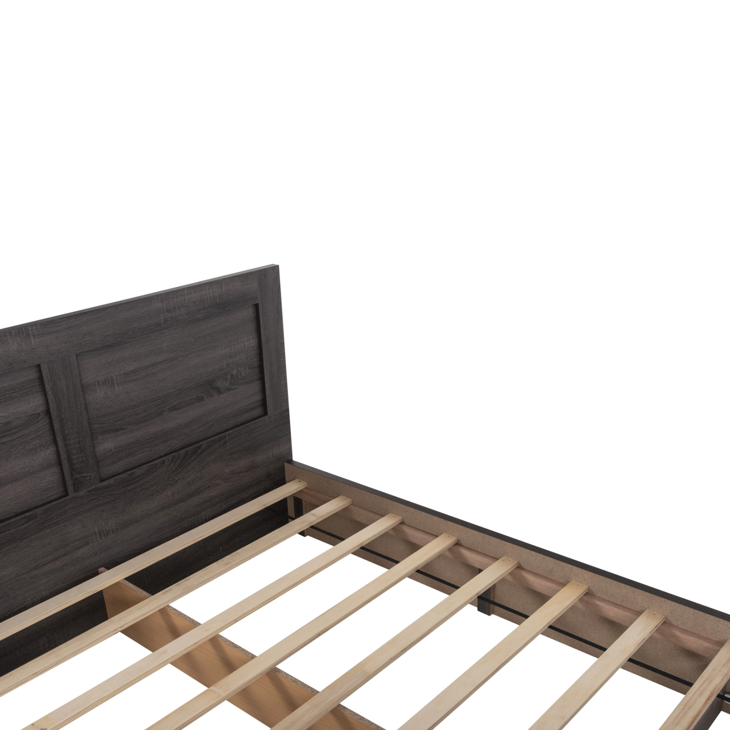 ΚΡΕΒΑΤΙ ΜΕΛΑΜΙΝΗΣ CAPRI ΜΕ 2 ΣΥΡΤΑΡΙΑ ΑΝΘΡΑΚΙ ΓΙΑ ΣΤΡΩΜΑ 150x200εκ. 7