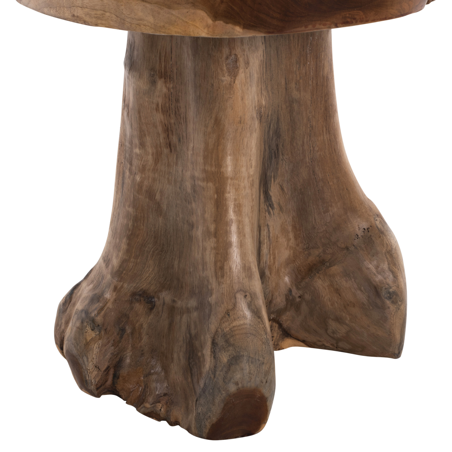 ΒΟΗΘΗΤΙΚΟ ΤΡΑΠΕΖΑΚΙ LOGG ΑΠΟ ΜΑΣΙΦ ΞΥΛΟ ΤEAK ΦΥΣΙΚΟ Φ40X45Y εκ. 4