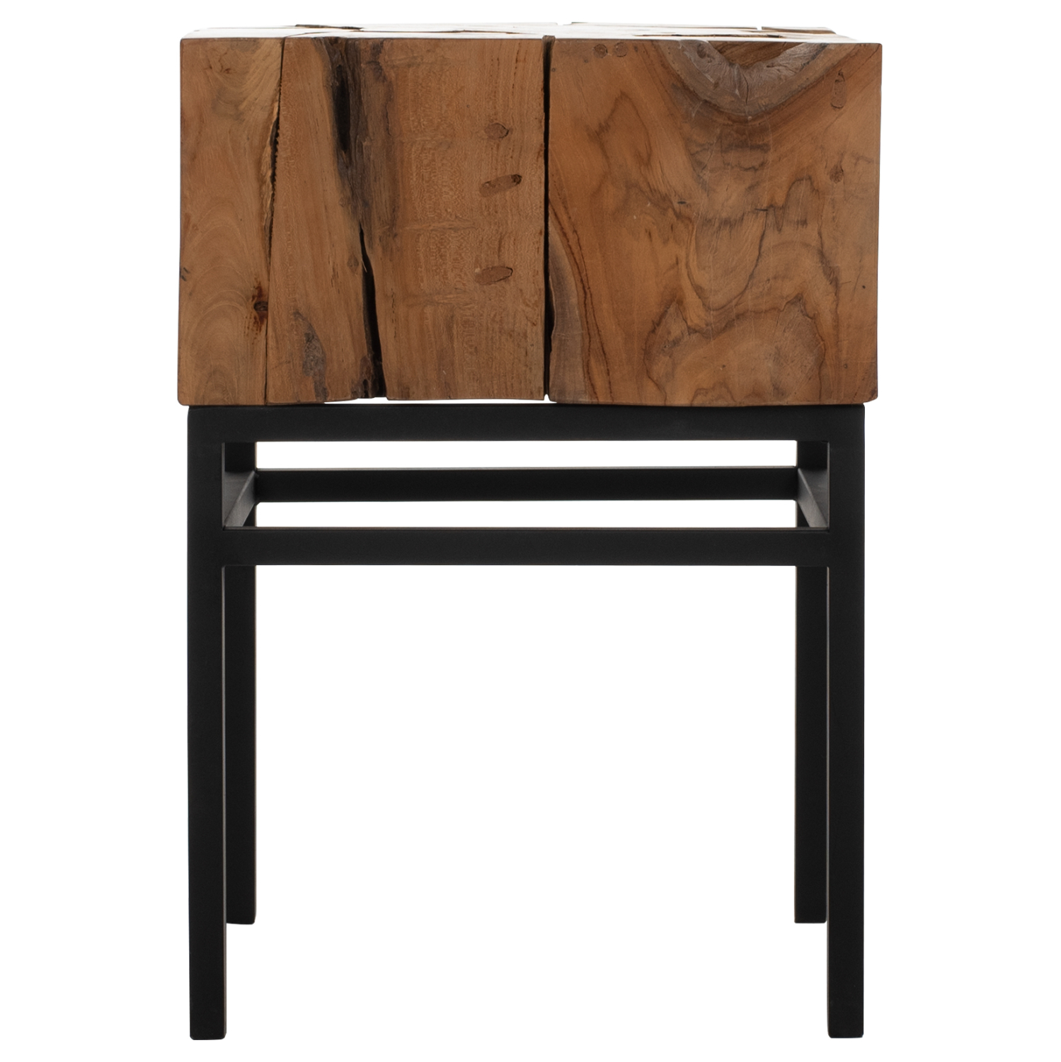 ΒΟΗΘΗΤΙΚΟ ΤΡΑΠΕΖΑΚΙ PIEN ΑΠΟ ΜΑΣΙΦ ΞΥΛΟ ΤEAK ΦΥΣΙΚΟ 38X38X55Y ΕΚ. 3