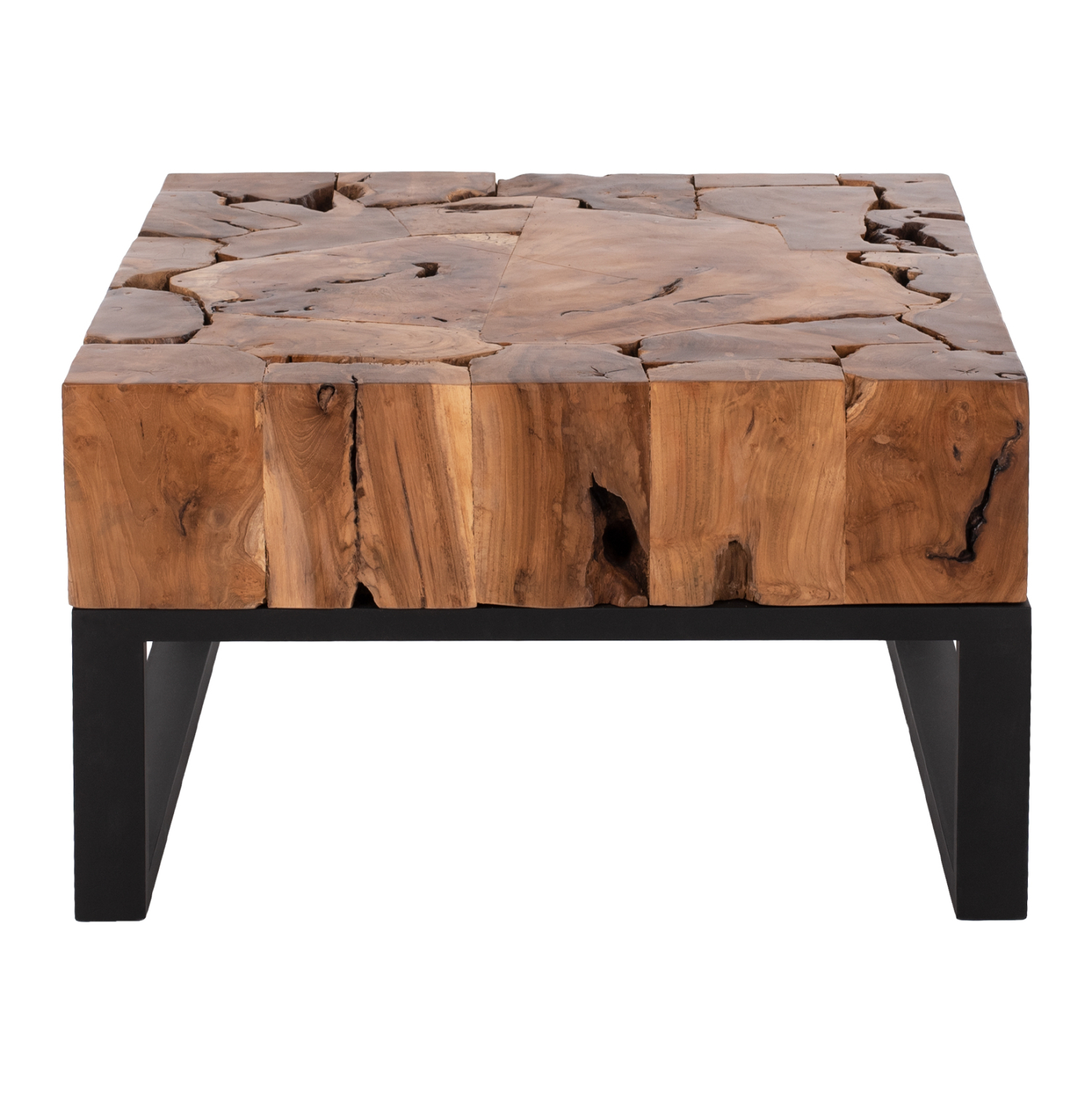 ΤΡΑΠΕΖΙ ΣΑΛΟΝΙΟΥ PIEN ΑΠΟ ΜΑΣΙΦ ΞΥΛΟ ΤEAK ΦΥΣΙΚΟ 80X80X48Yεκ. 3