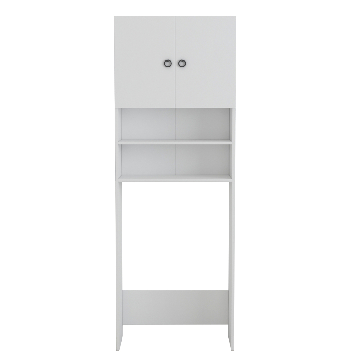 ΕΠΙΠΛΟ ΠΛΥΝΤΗΡΙΟΥ ΜΕ ΡΑΦΙΑ ΚΑΙ ΝΤΟΥΛΑΠΙ TERRY ΛΕΥΚΟ ΜΕΛΑΜΙΝΗ 64Χ27Χ180Υεκ. 3