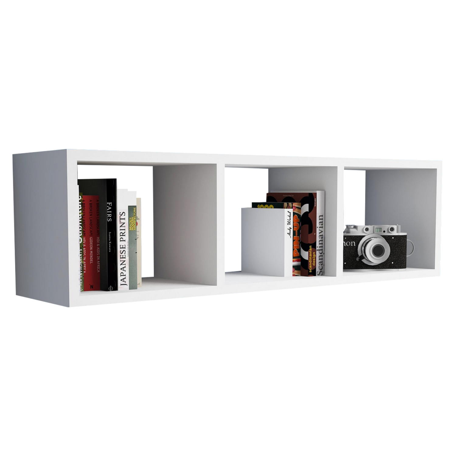 ΡΑΦΙΕΡΑ ΤΟΙΧΟΥ ΜΕΛΑΜΙΝΗΣ ΛΕΥΚΗ 90x22x25,6Υ εκ. 1