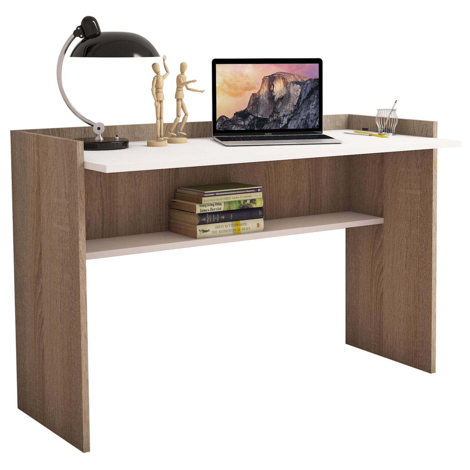 ΓΡΑΦΕΙΟ ΜΕΛΑΜΙΝΗΣ SONAMA ΛΕΥΚΟ 118x58x80Υεκ. 1