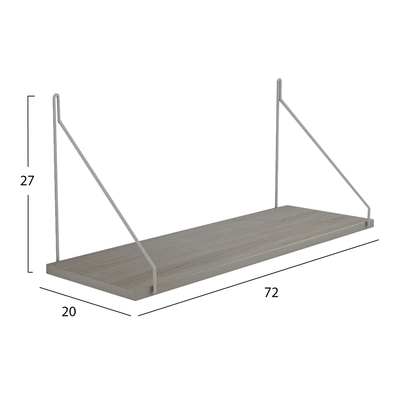 ΡΑΦΙ ΤΟΙΧΟΥ AGILAN ΜΕΛΑΜΙΝΗΣ SONΟMA-ΛΕΥΚΟ 72x20x27Yεκ. 2