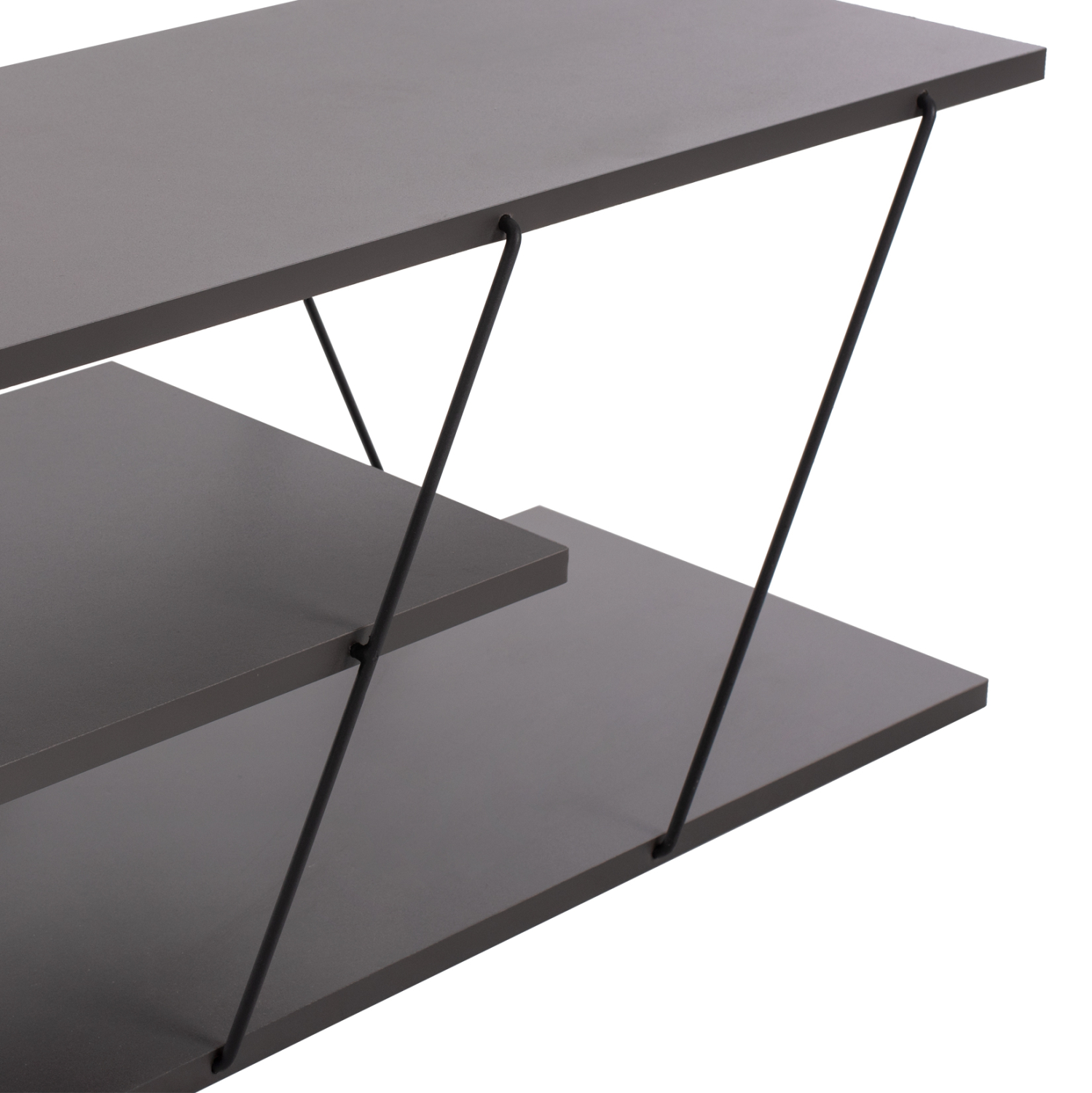 ΕΠΙΠΛΟ ΤΗΛΕΟΡΑΣΗΣ TARS ΜΕΛΑΜΙΝΗ ΓΚΡΙ 120x32x33Yεκ. 5