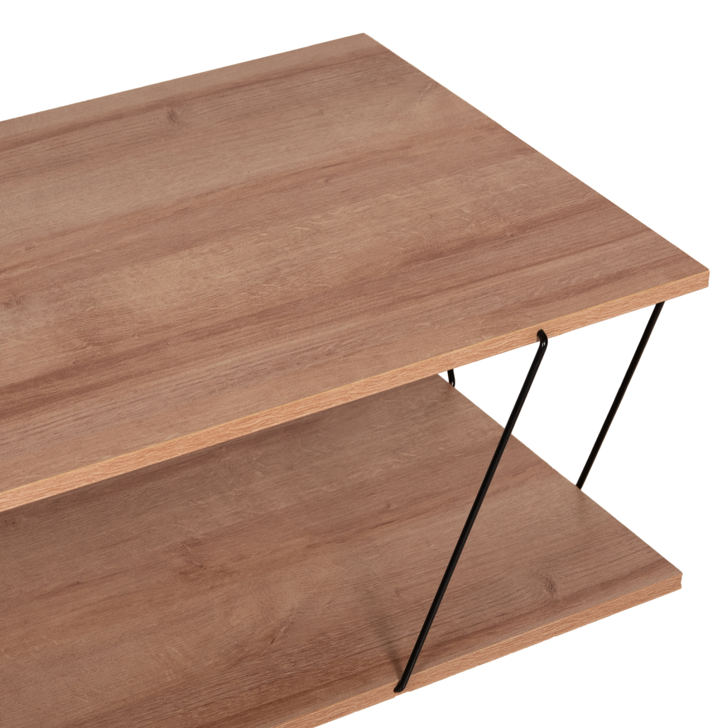 ΤΡΑΠΕΖΙ ΣΑΛΟΝΙΟΥ TARS ΦΥΣΙΚΟ ΟΑΚ ΜΕ ΜΑΥΡΕΣ ΜΕΤΑΛΛΙΚΕΣ ΒΕΡΓΕΣ 120Χ50Χ30Yεκ. 5