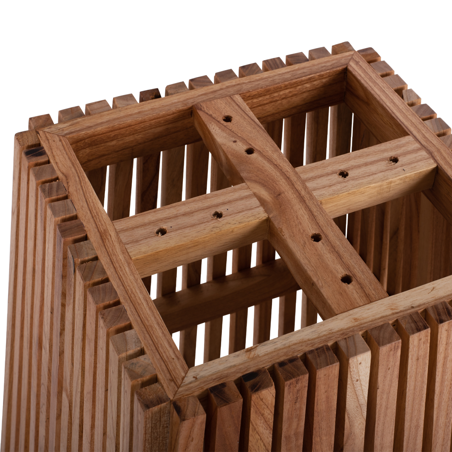 ΒΑΣΗ ΤΡΑΠΕΖΙΟΥ ΕΣΩΤ.ΧΩΡΟΥ ΤΕΤΡΑΓΩΝΗ FRANTZ ΞΥΛΟ MINDI ΣΕ ΦΥΣΙΚΟ 60x60x75Y εκ. 4