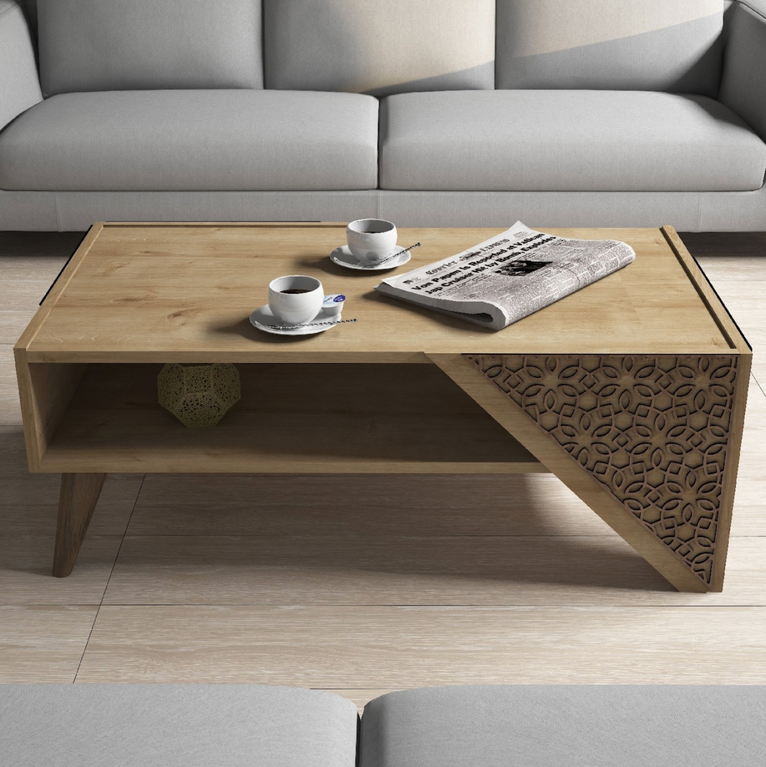 ΤΡΑΠΕΖΙ ΣΑΛΟΝΙΟΥ ΜΕΛΑΜΙΝΗΣ ΣΕ ΦΥΣΙΚΟ ΟΑΚ-ΣΚΑΛΙΣΤΕΣ ΓΩΝΙΕΣ 105x58x40Υεκ. 5