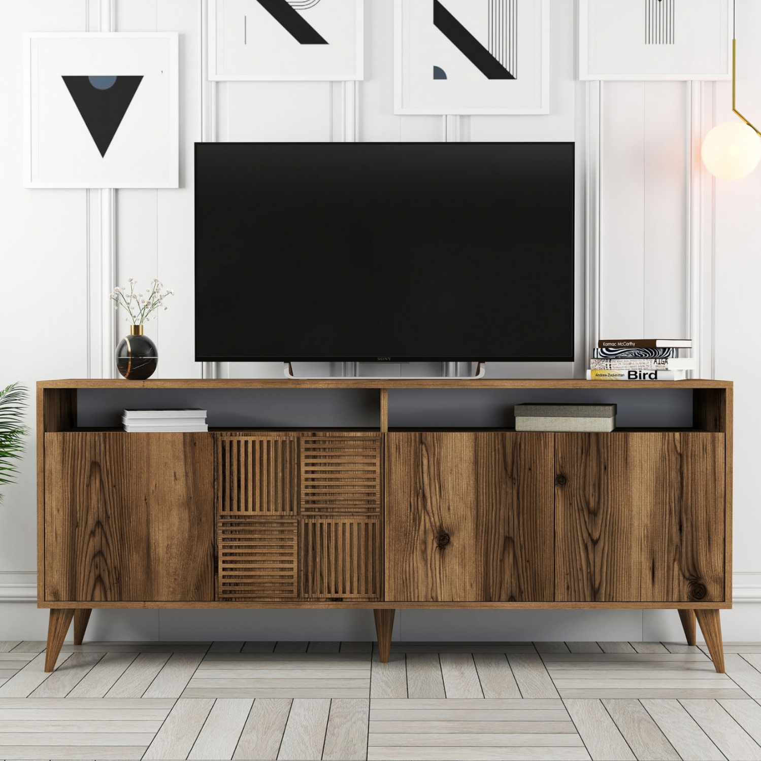 ΜΠΟΥΦΕΣ ΜΕΛΑΜΙΝΗΣ ΚΑΡΥΔΙ 180x35x78.6Υεκ. 5