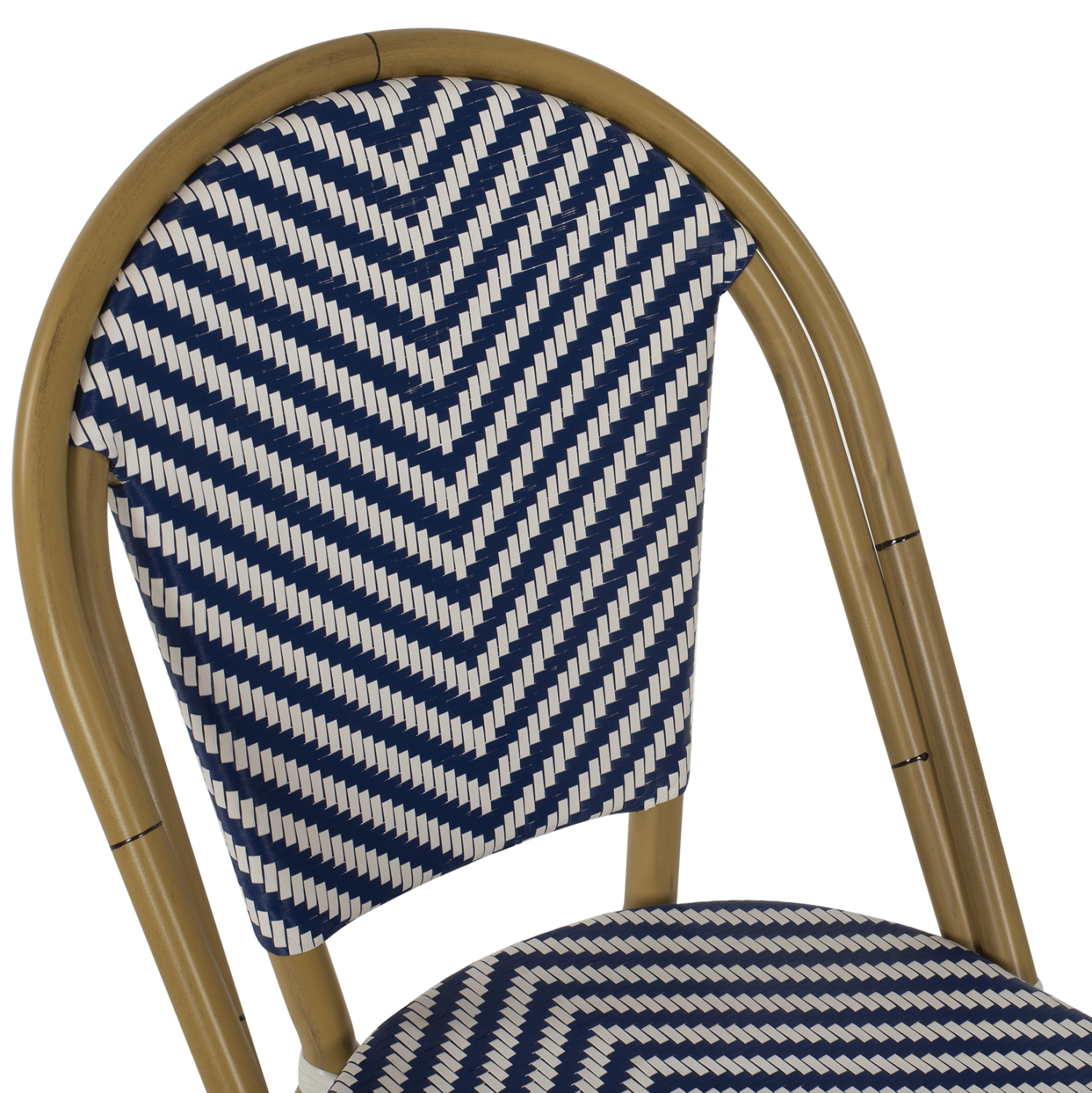 ΚΑΡΕΚΛΑ BAMBOO LOOK ΜΠΛΕ-ΛΕΥΚΟ 46x56x88Y εκ. 6