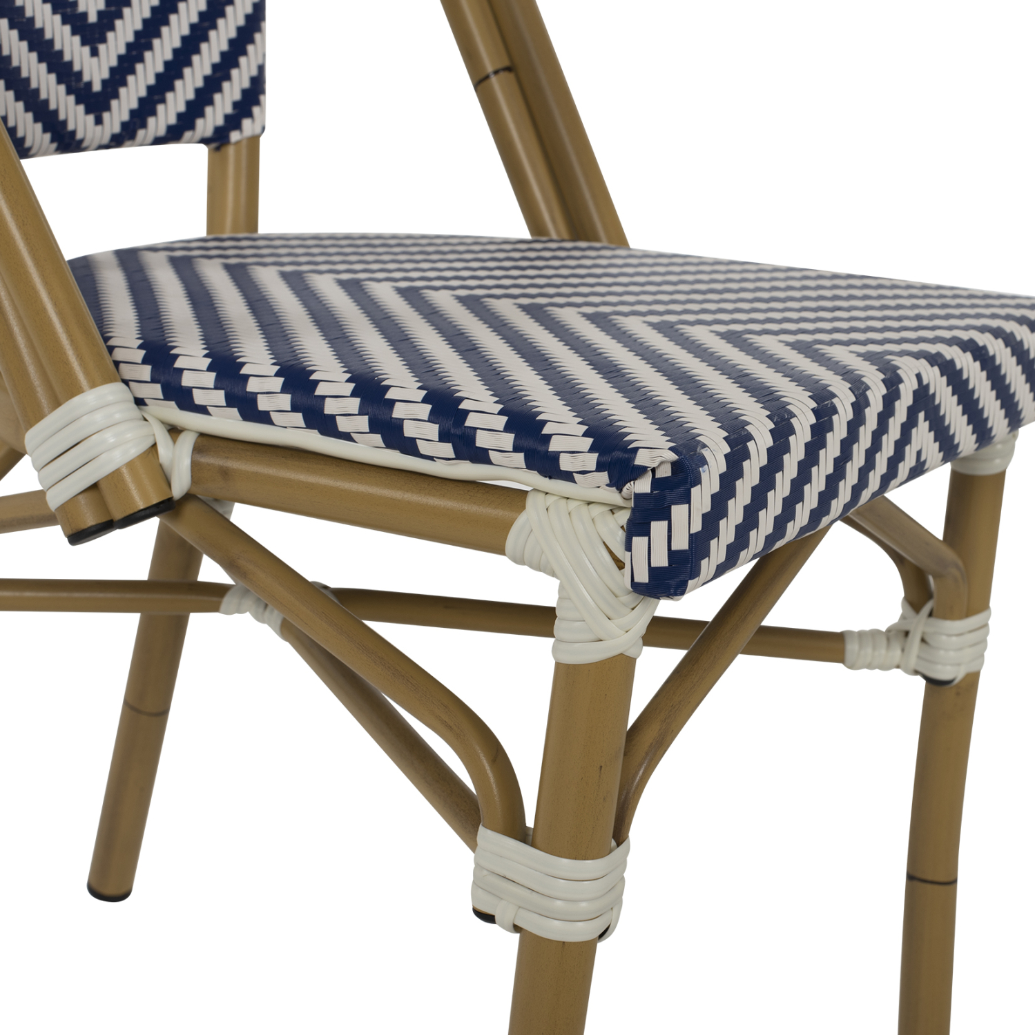ΚΑΡΕΚΛΑ BAMBOO LOOK ΜΠΛΕ-ΛΕΥΚΟ 46x56x88Y εκ. 9