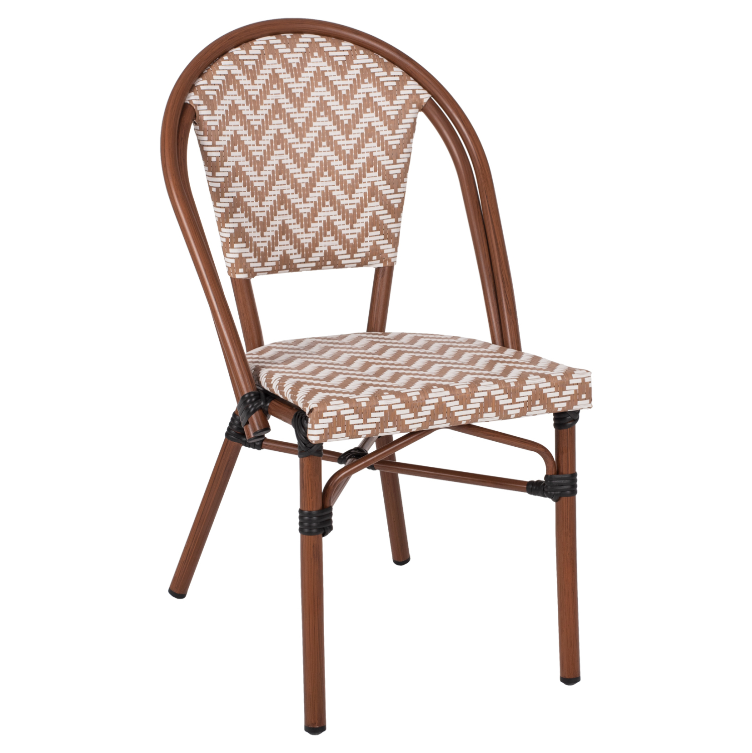 ΚΑΡΕΚΛΑ BAMBOO LOOK ΣΕ ΚΑΦΕ ΚΑΙ ΜΠΕΖ-ΛΕΥΚΗ ΕΠΕΝΔΥΣΗ 50x54x84,5Yεκ. 1