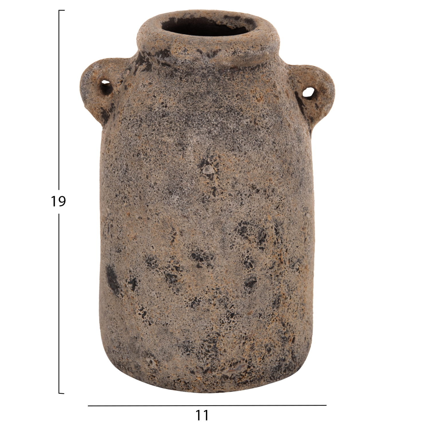 ΔΙΑΚΟΣΜΗΤΙΚA ΣΕΤ 3ΤΜΧ ΒΑΖA ΑΠΟ TERRACOTTA ΓΚΡΙ Φ12Χ22Υ εκ 3