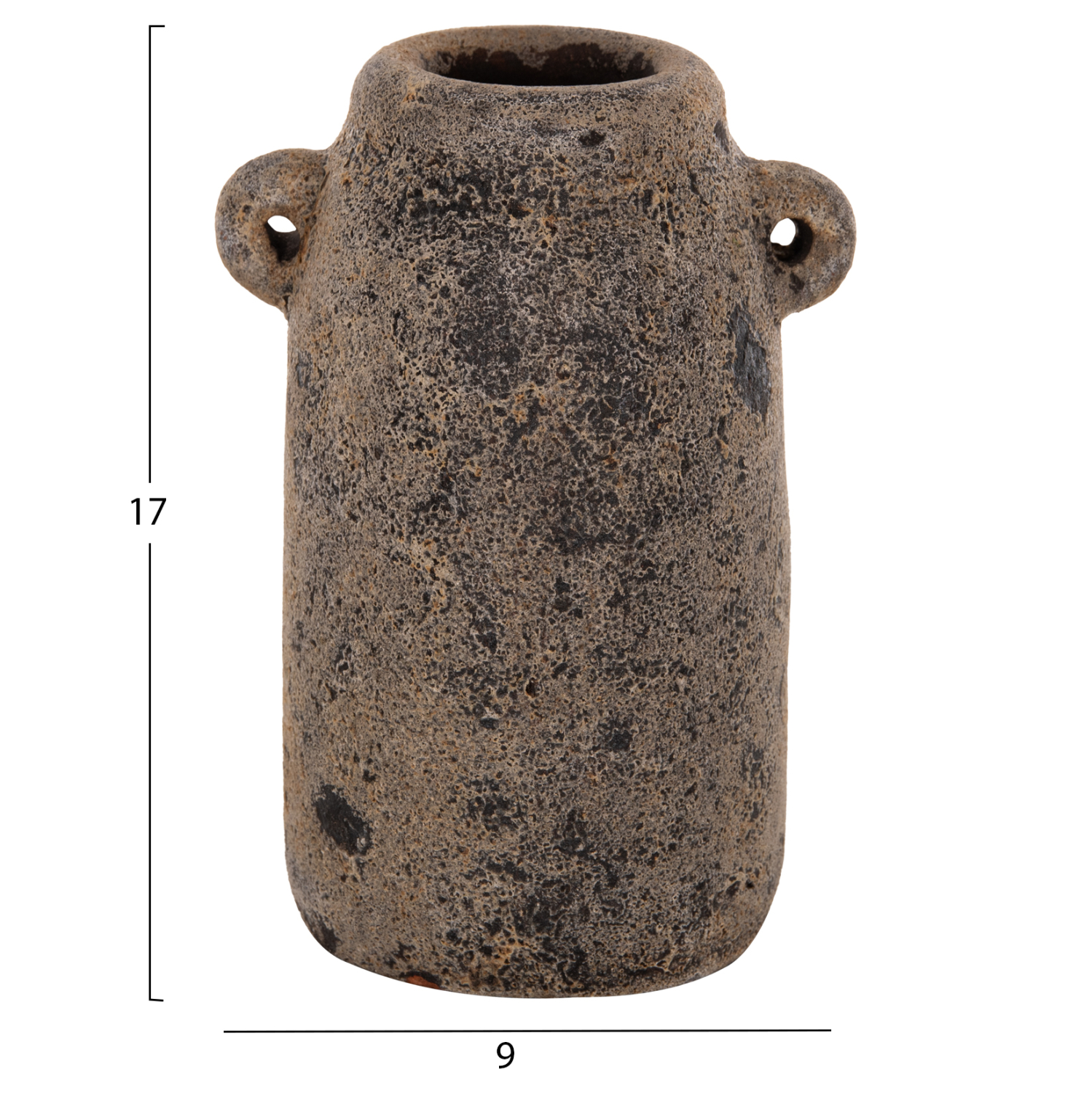 ΔΙΑΚΟΣΜΗΤΙΚA ΣΕΤ 3ΤΜΧ ΒΑΖA ΑΠΟ TERRACOTTA ΓΚΡΙ Φ12Χ22Υ εκ 4