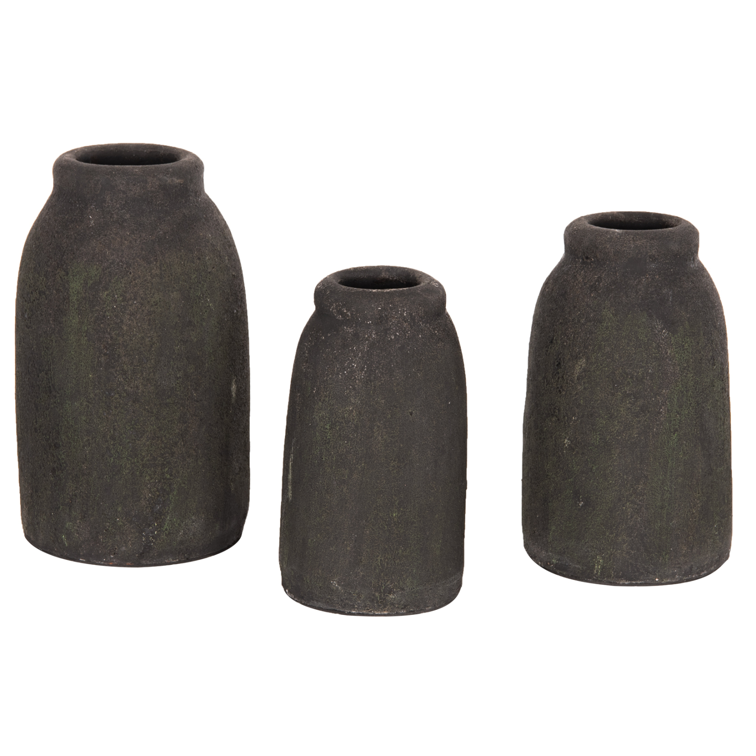 ΔΙΑΚΟΣΜΗΤΙΚA ΒΑΖA ΑΠΟ TERRACOTTA ΑΝΘΡΑΚΙ Φ12Χ22Υ εκ 5