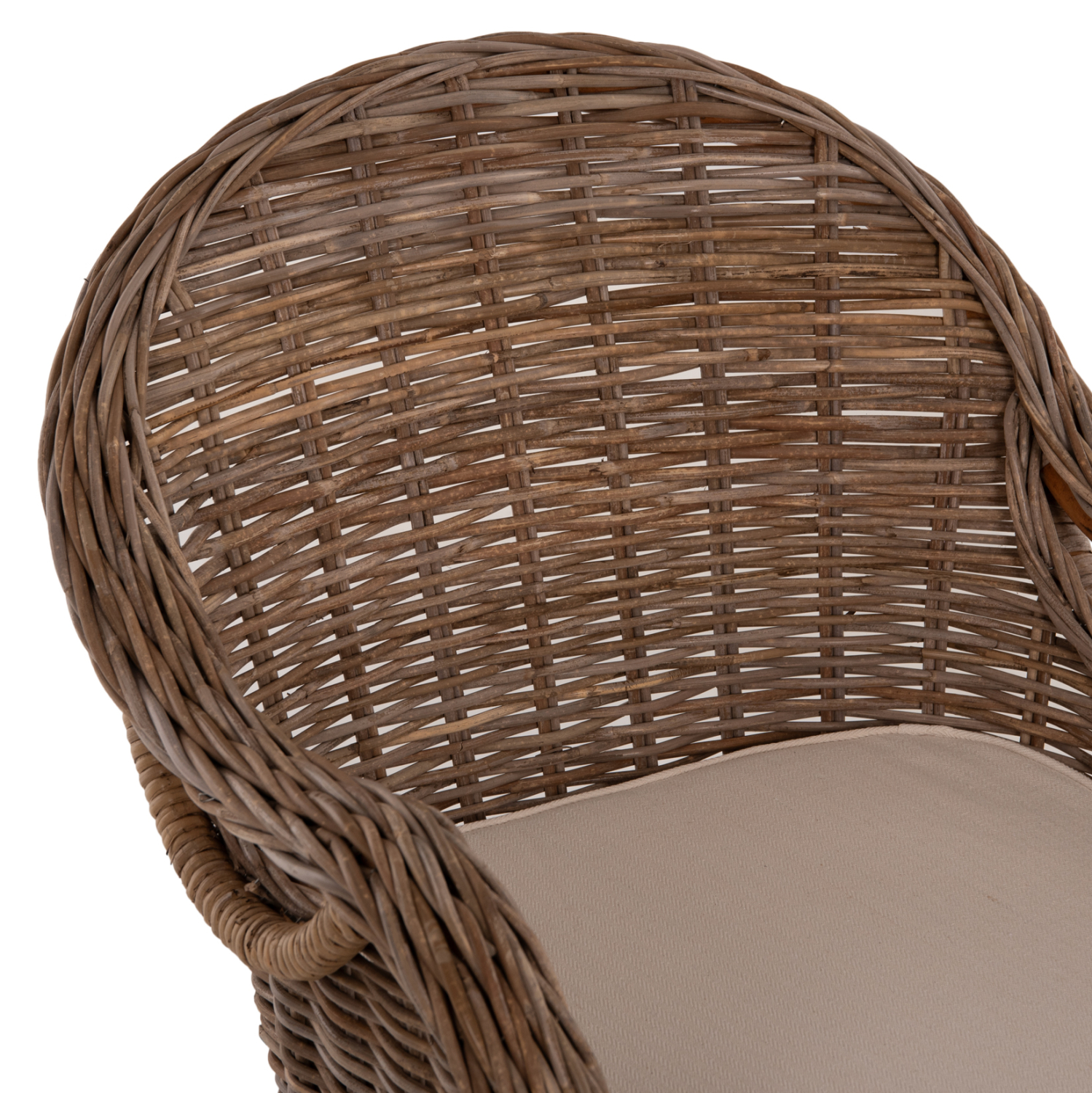 ΠΟΛΥΘΡΟΝΑ ΜΕ ΕΚΡΟΥ ΜΑΞΙΛΑΡΙ KEYLA ΚΑΦΕ RATTAN 63x65x87Υεκ. 8