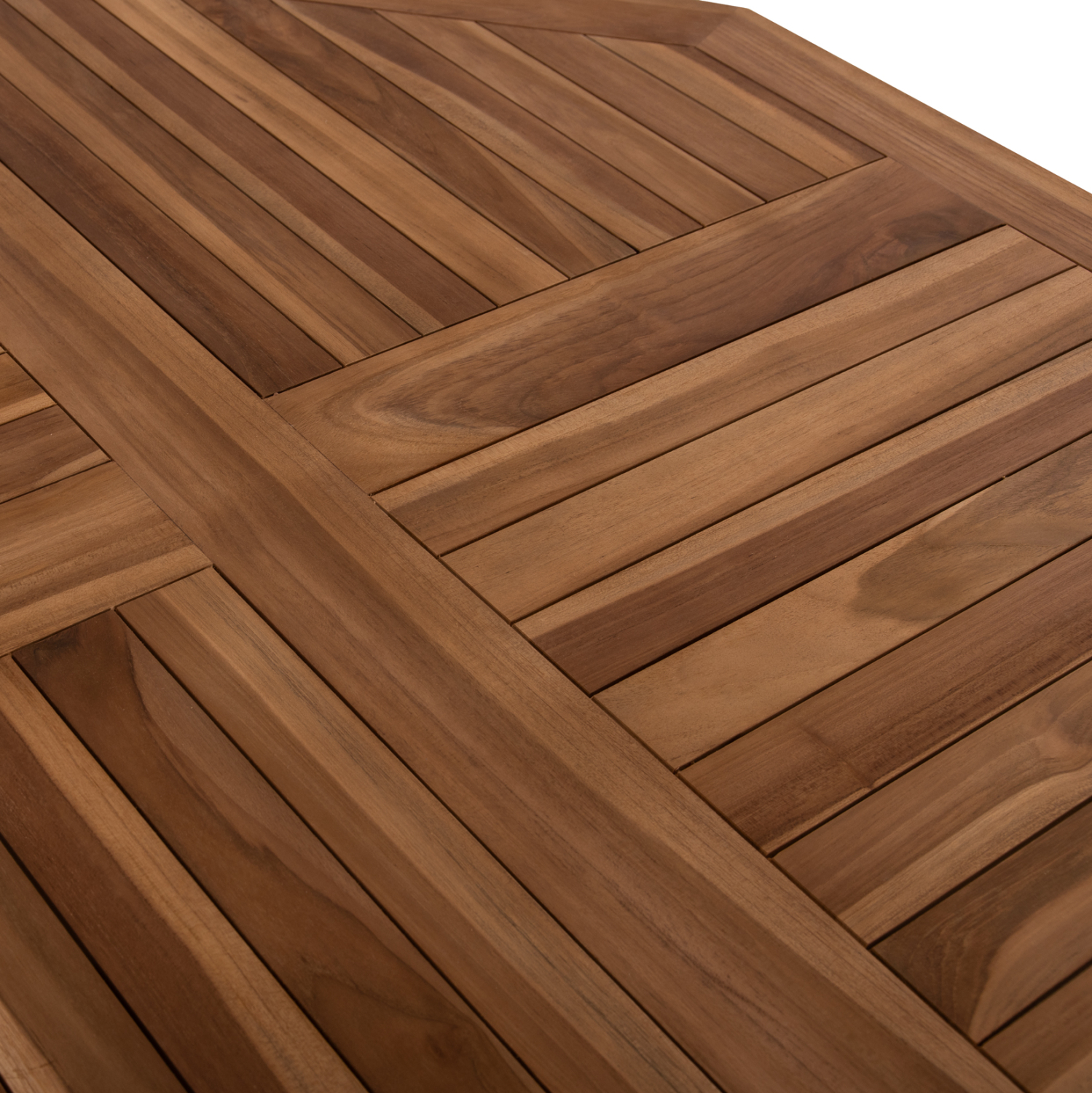 ΤΡΑΠΕΖΙ ΠΟΛΥΓΩΝΟ KENDALL ΠΤΥΣΣΟΜΕΝΟ TEAK ΣΕ ΦΥΣΙΚΟ ΧΡΩΜΑ 120x120x75Yεκ. 5