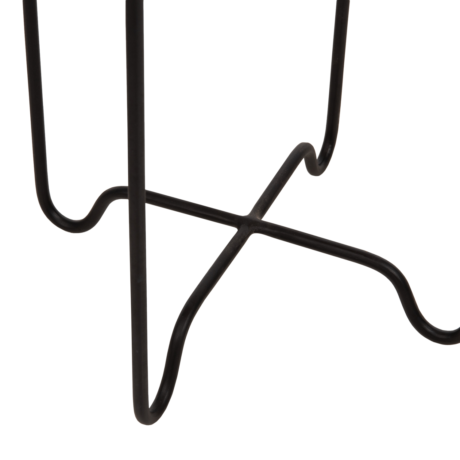 ΤΡΑΠΕΖΑΚΙ ΒΟΗΘΗΤΙΚΟ FLY RATTAN ΦΥΣΙΚΟ ΧΡΩΜΑ-ΜΕΤΑΛΛΙΚΗ ΒΑΣΗ ΜΑΥΡΗ Φ40x53Yεκ. 6