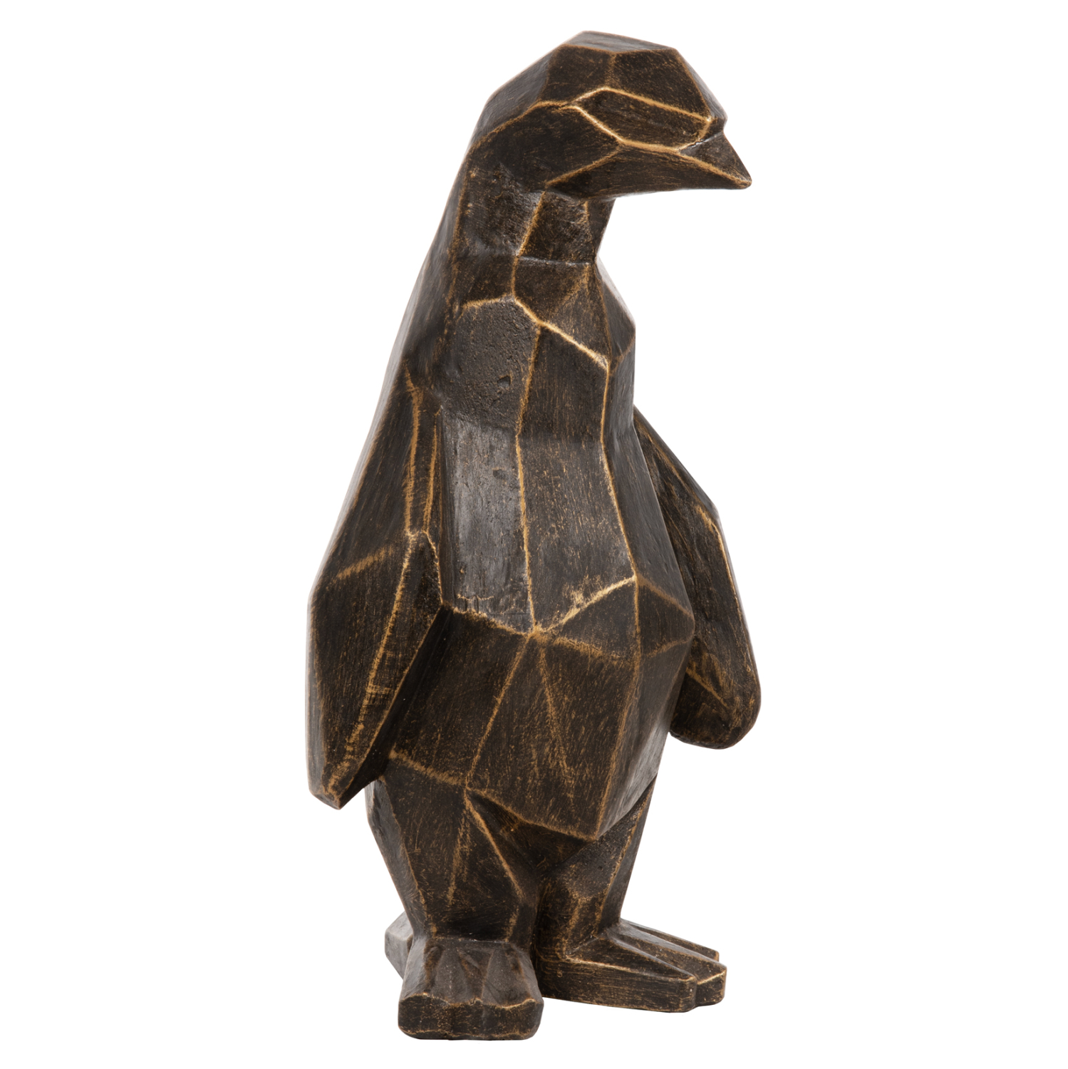 ΔΙΑΚΟΣΜΗΤΙΚΟ ΔΑΠΕΔΟΥ PENGUIN GRC ΣΕ ΜΑΥΡΗ ΠΑΤΙΝΑ ΜΕ ΧΡΥΣΕΣ ΛΕΠΤΟΜΕΡΕΙΕΣ 30x20x60Υεκ. 1