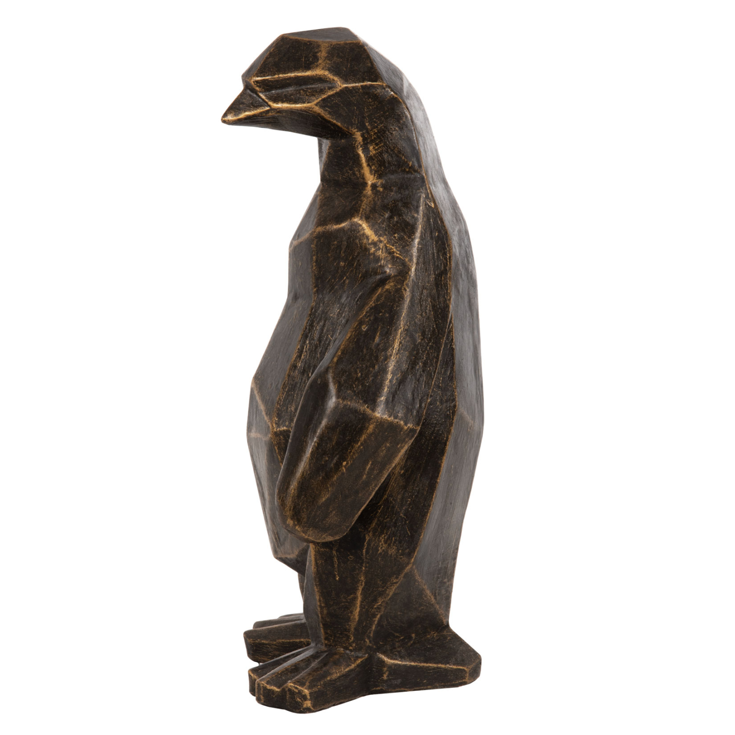 ΔΙΑΚΟΣΜΗΤΙΚΟ ΔΑΠΕΔΟΥ PENGUIN GRC ΣΕ ΜΑΥΡΗ ΠΑΤΙΝΑ ΜΕ ΧΡΥΣΕΣ ΛΕΠΤΟΜΕΡΕΙΕΣ 30x20x60Υεκ. 4