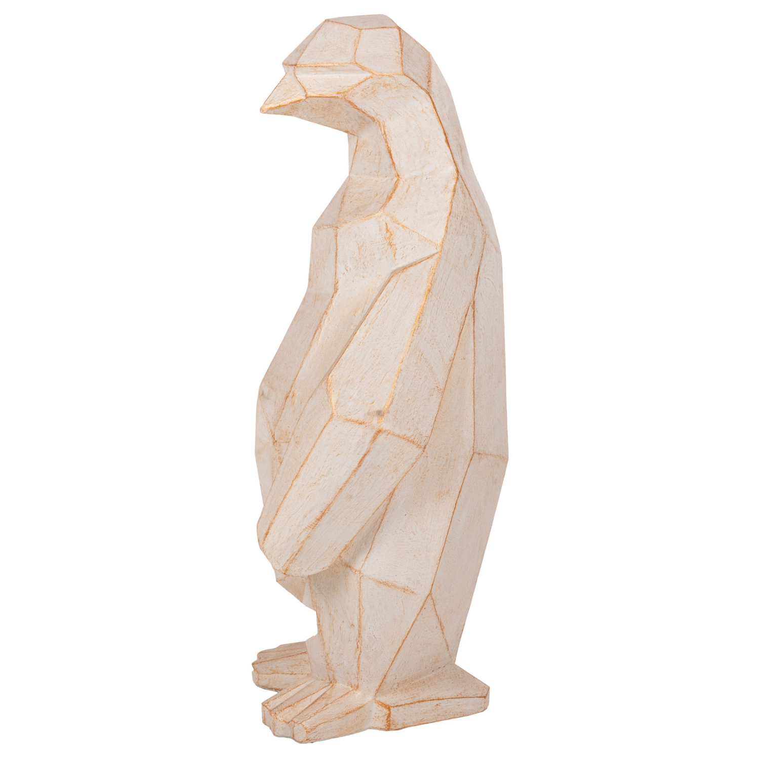 ΔΙΑΚΟΣΜΗΤΙΚΟ ΔΑΠΕΔΟΥ PENGUIN GRC ΣΕ ΛΕΥΚΗ ΠΑΤΙΝΑ ΜΕ ΧΡΥΣΕΣ ΛΕΠΤΟΜΕΡΕΙΕΣ 45x45x100Υεκ. 4