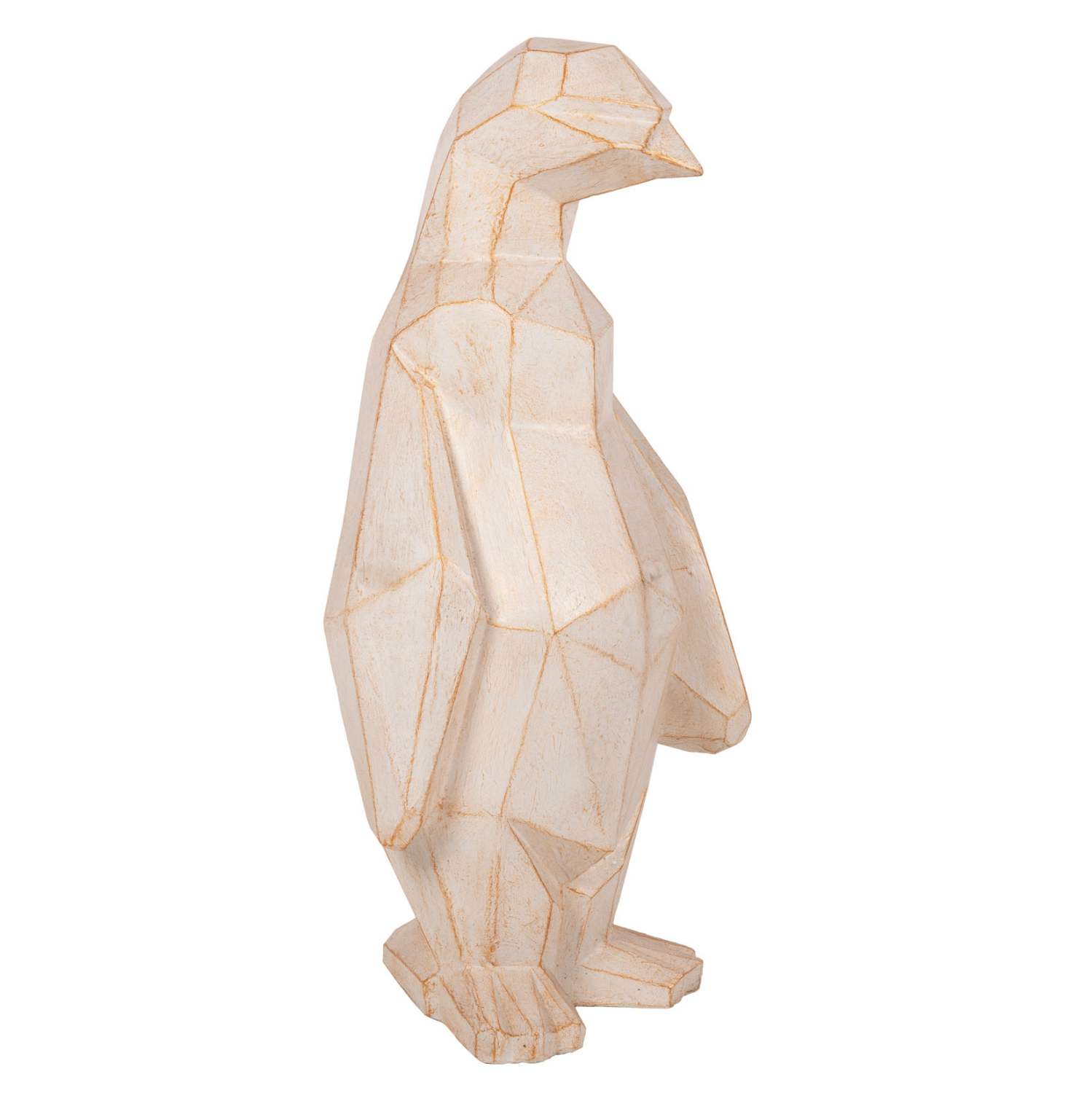 ΔΙΑΚΟΣΜΗΤΙΚΟ ΔΑΠΕΔΟΥ PENGUIN GRC ΣΕ ΛΕΥΚΗ ΠΑΤΙΝΑ ΜΕ ΧΡΥΣΕΣ ΛΕΠΤΟΜΕΡΕΙΕΣ 45x45x100Υεκ. 5
