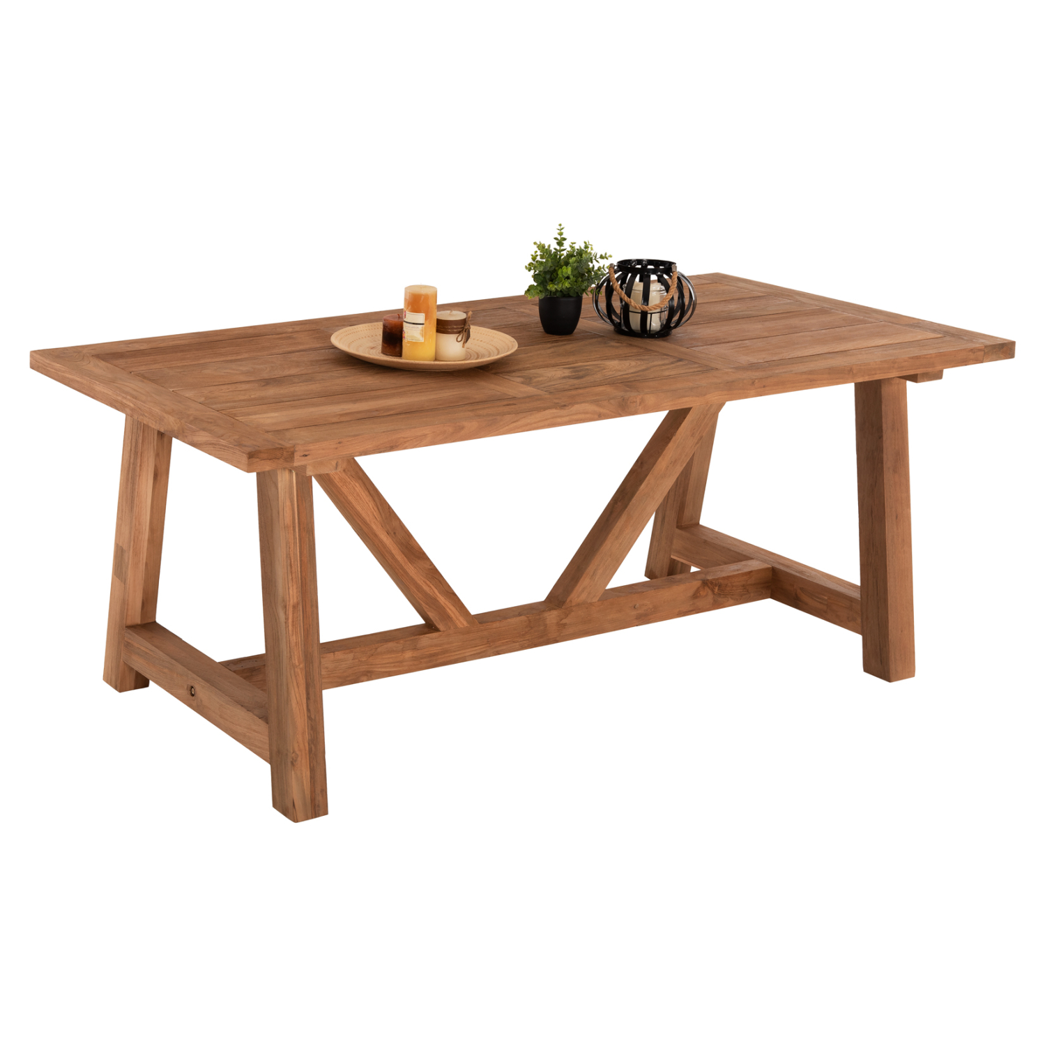 ΤΡΑΠΕΖΙ ΤΡΑΠΕΖΑΡΙΑΣ PLUTON RECYCLED TEAK ΣΕ ΦΥΣΙΚΟ ΧΡΩΜΑ 200X100X75Yεκ. 1