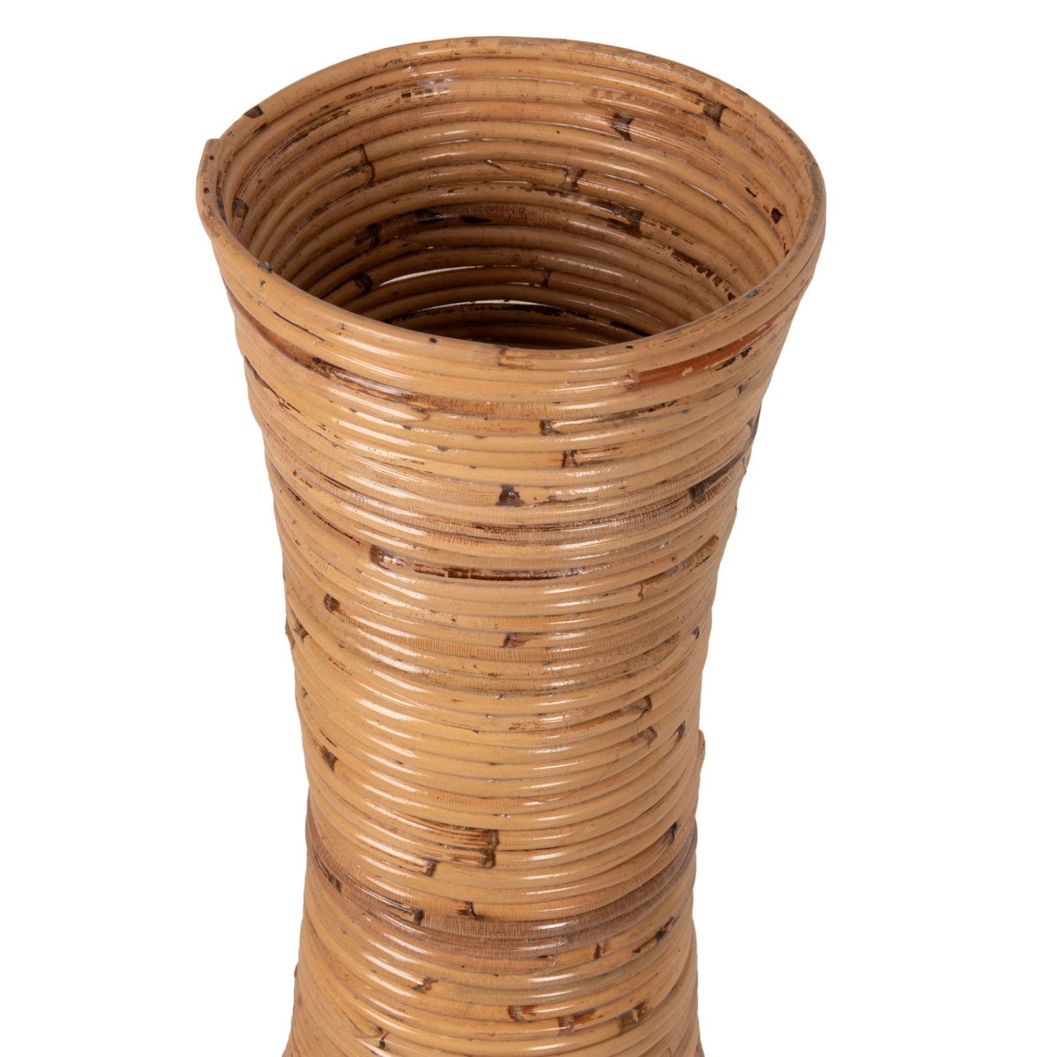 ΔΙΑΚΟΣΜΗΤΙΚΟ ΒΑΖΟ ΔΑΠΕΔΟΥ RATTAN ΣΕ ΦΥΣΙΚΟ Φ30x100Yεκ. 5