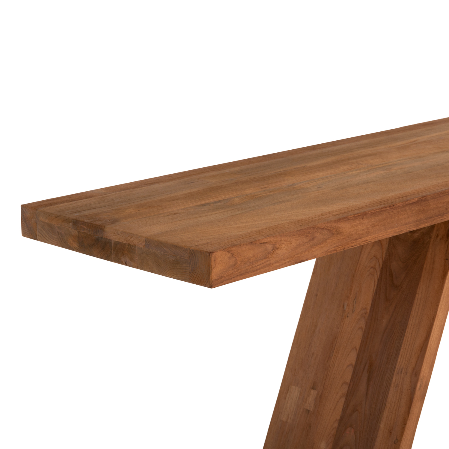 ΚΟΝΣΟΛΑ ΑΠΟ ΞΥΛΟ ΤΕΑΚ ΦΥΣΙΚΟ ΧΡΩΜΑ 220x50x90Υεκ. 4