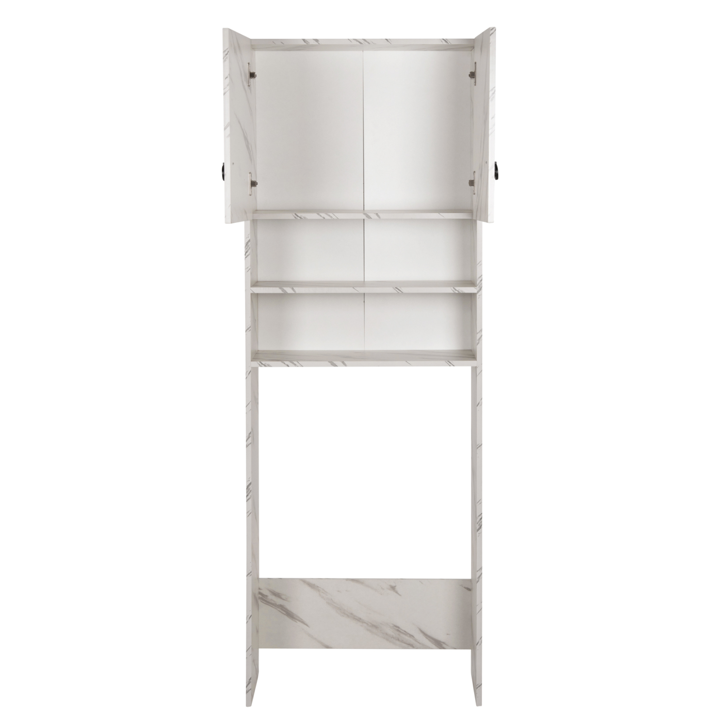 ΕΠΙΠΛΟ ΠΛΥΝΤΗΡΙΟΥ ΜΕ ΡΑΦΙΑ&ΝΤΟΥΛΑΠΙ TERRY ΛΕΥΚΟ ΜΑΡΜΑΡΟ ΕΦΕ 64Χ29Χ181Υεκ. 5