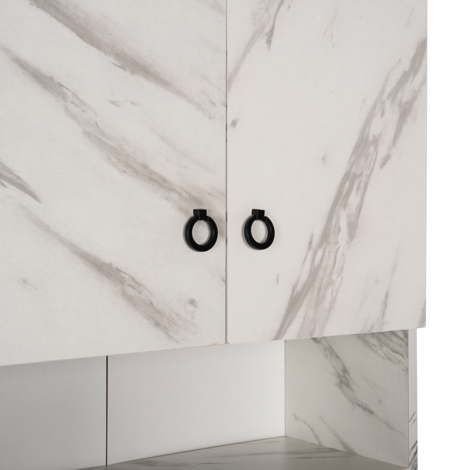 ΕΠΙΠΛΟ ΠΛΥΝΤΗΡΙΟΥ ΜΕ ΡΑΦΙΑ&ΝΤΟΥΛΑΠΙ TERRY ΛΕΥΚΟ ΜΑΡΜΑΡΟ ΕΦΕ 64Χ29Χ181Υεκ. 8