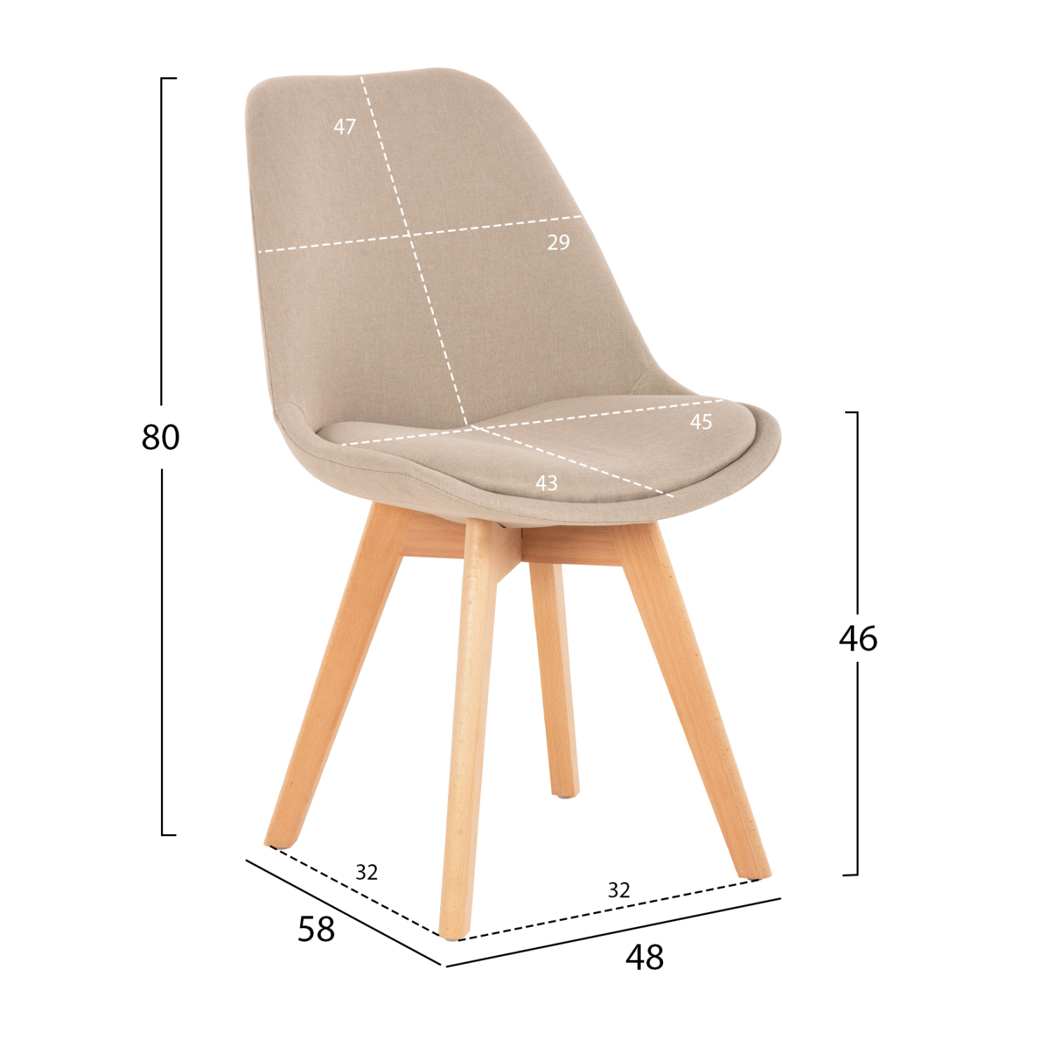 ΚΑΡΕΚΛΑ VEGAS ΠΟΔΙΑ ΟΞΙΑΣ- ΥΦΑΣΜΑ ΜΠΕΖ 48Χ58Χ80Υεκ. 2