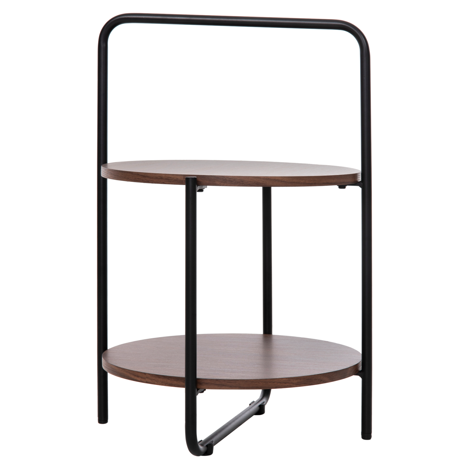 ΒΟΗΘΗΤΙΚΟ ΤΡΑΠΕΖΙ SYLO MDF ΣΕ ΚΑΡΥΔΙ-ΜΑΥΡΟ ΜΕΤΑΛΛΟ Φ44x66Υεκ. 3