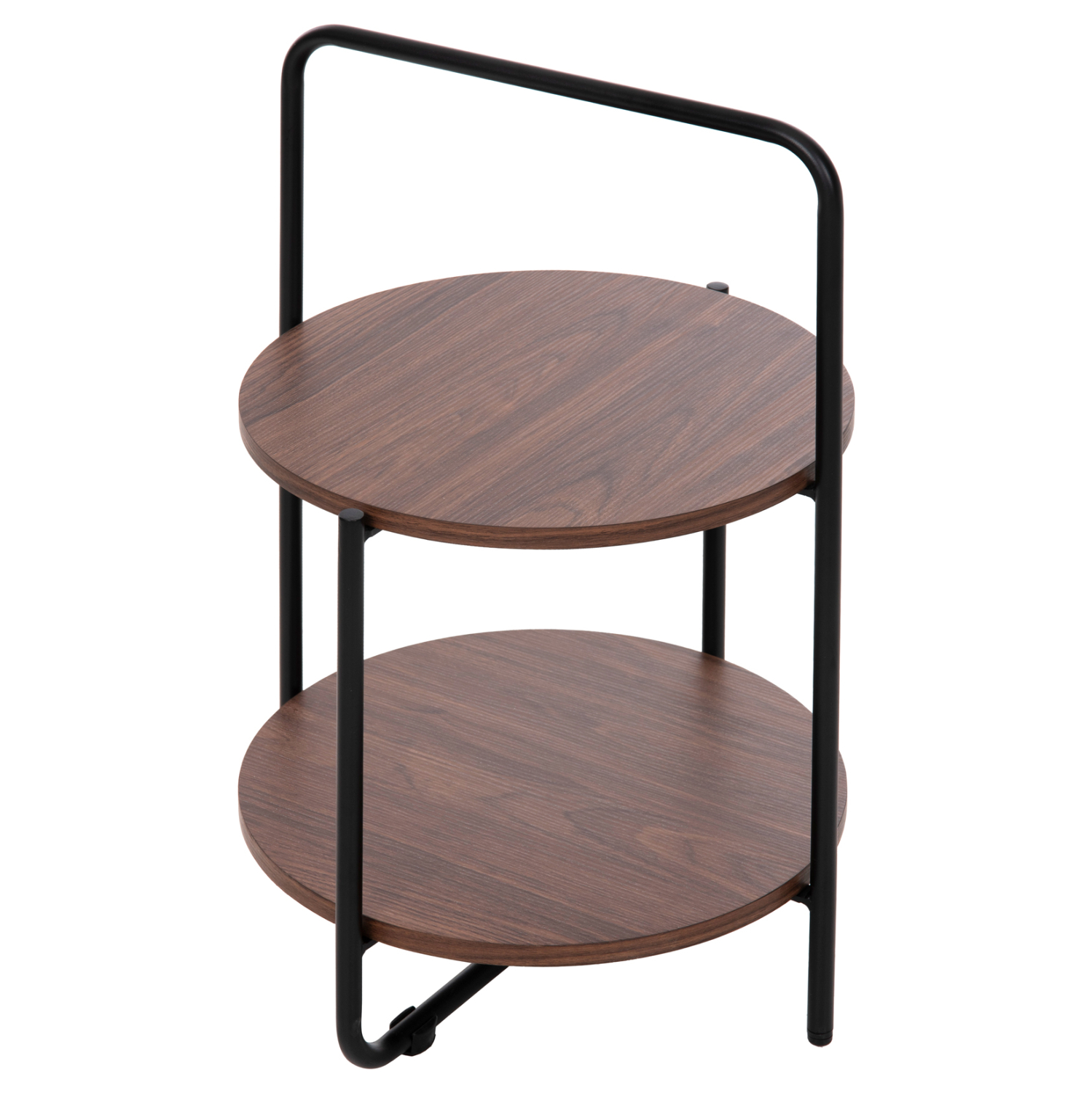 ΒΟΗΘΗΤΙΚΟ ΤΡΑΠΕΖΙ SYLO MDF ΣΕ ΚΑΡΥΔΙ-ΜΑΥΡΟ ΜΕΤΑΛΛΟ Φ44x66Υεκ. 4